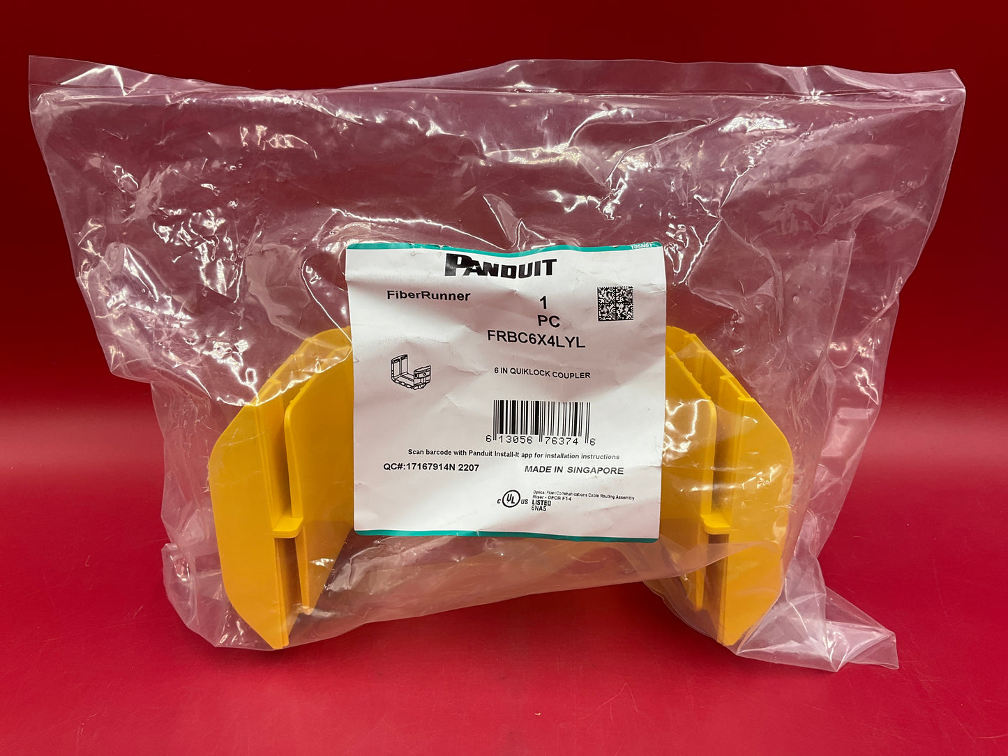Panduit-FiberRunner-QuickLock-Cable-Raceway--yellow-
