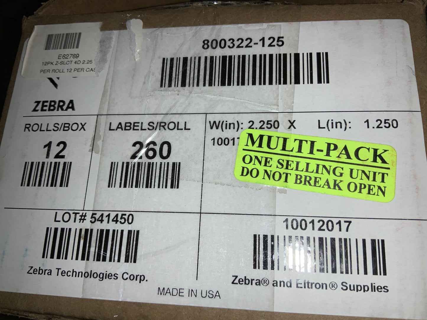 Zebra-Z-Select-4000D-Labels--2-25-x1-25----260-per-roll---12-rolls-