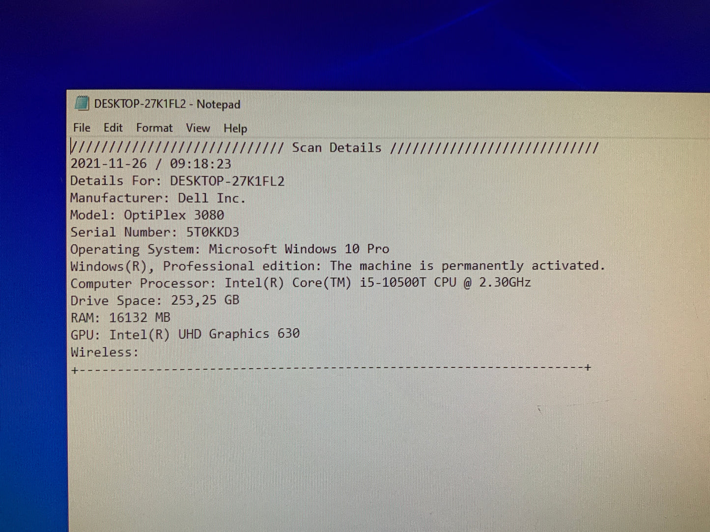 Dell-OptiPlex-3080-Micro-i5-10500T-16GB-256GB-GbE-W10P
