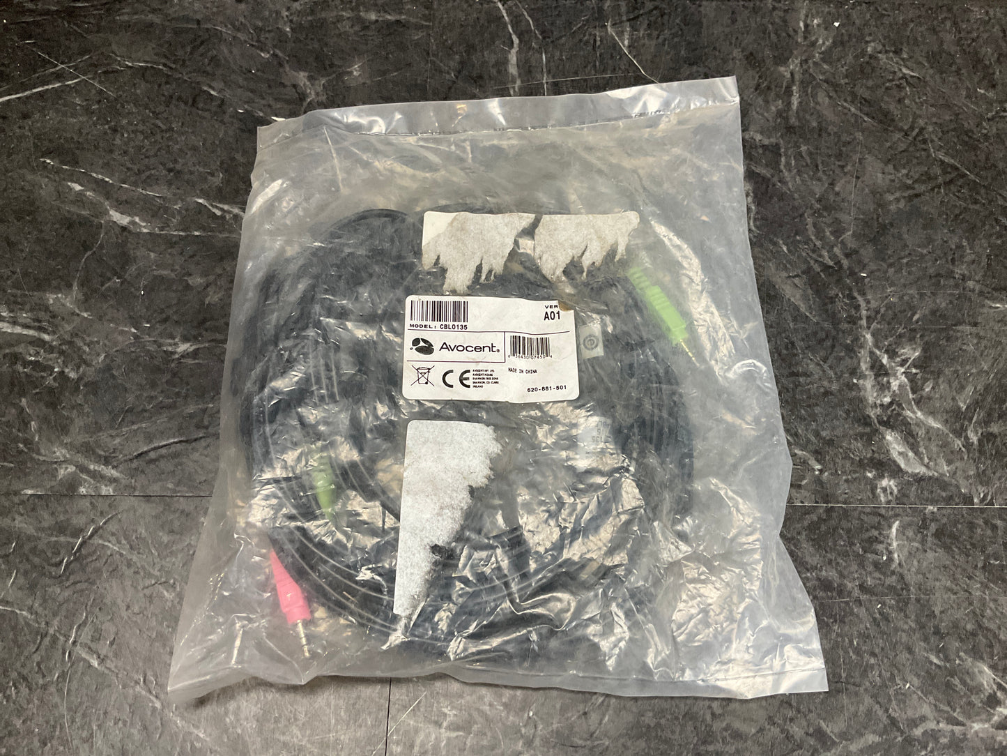 Vertiv-Cable-Assy-1-usb-2-audio-10-Ft