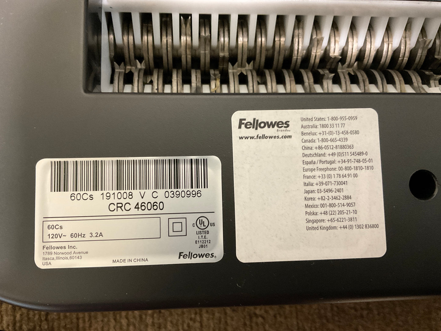 Fellowes-PowerShred-60Cs-Paper-Shredder