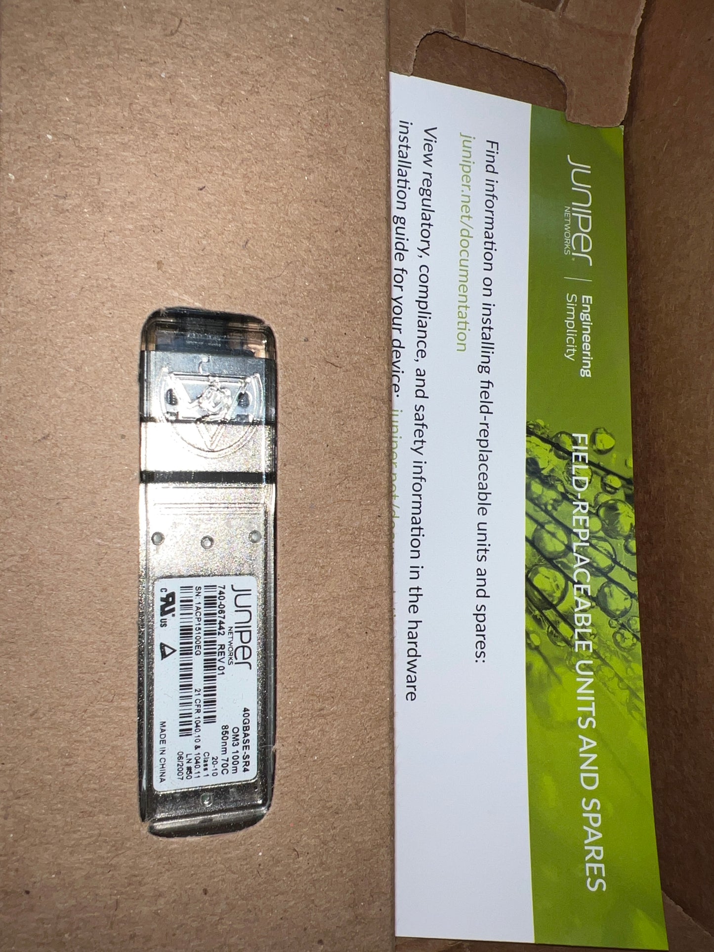 Juniper-Networks-40-Gigabit-QSFP--Transceiver