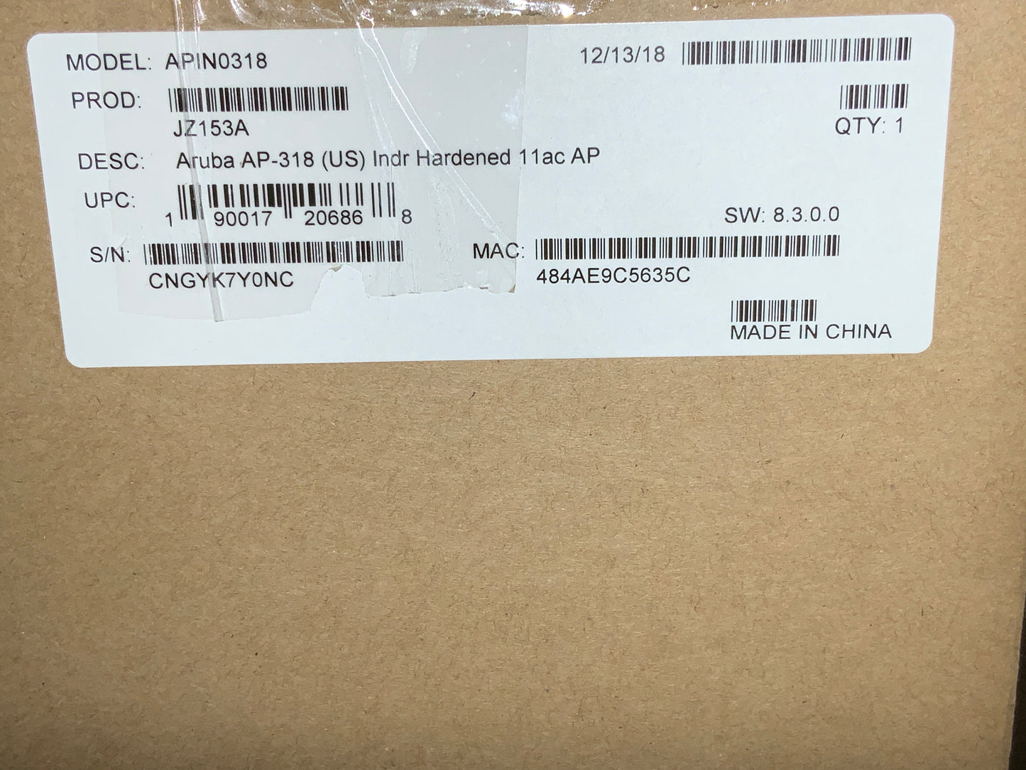 HPE-Aruba-AP-318-Access-Point