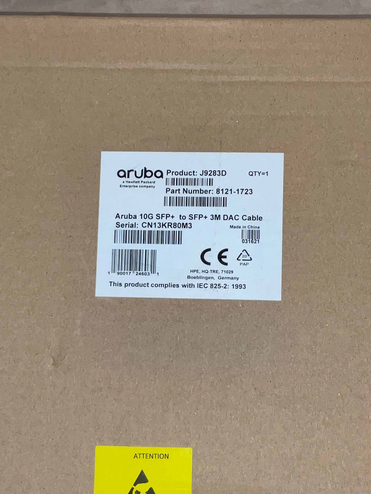 HP-ProCurve-10-Gigabit-SFP--Cable--3-meters-