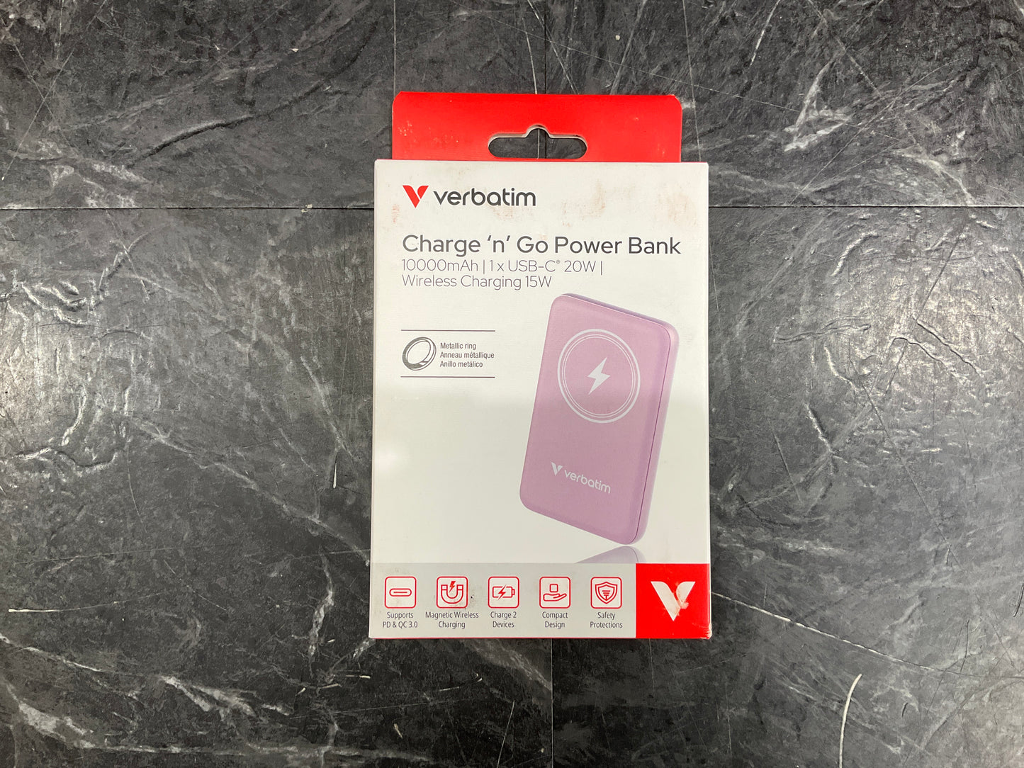 Verbatim-Charge-n-Go-Magnetic-Wireless-Power-Bank--pink-