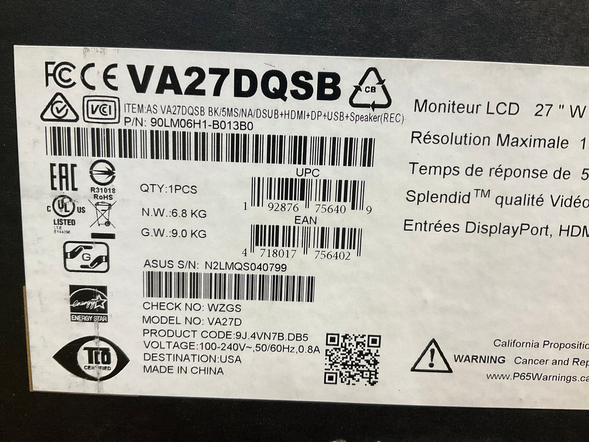 Asus-27--LED-LCD-Monitor--1080p-