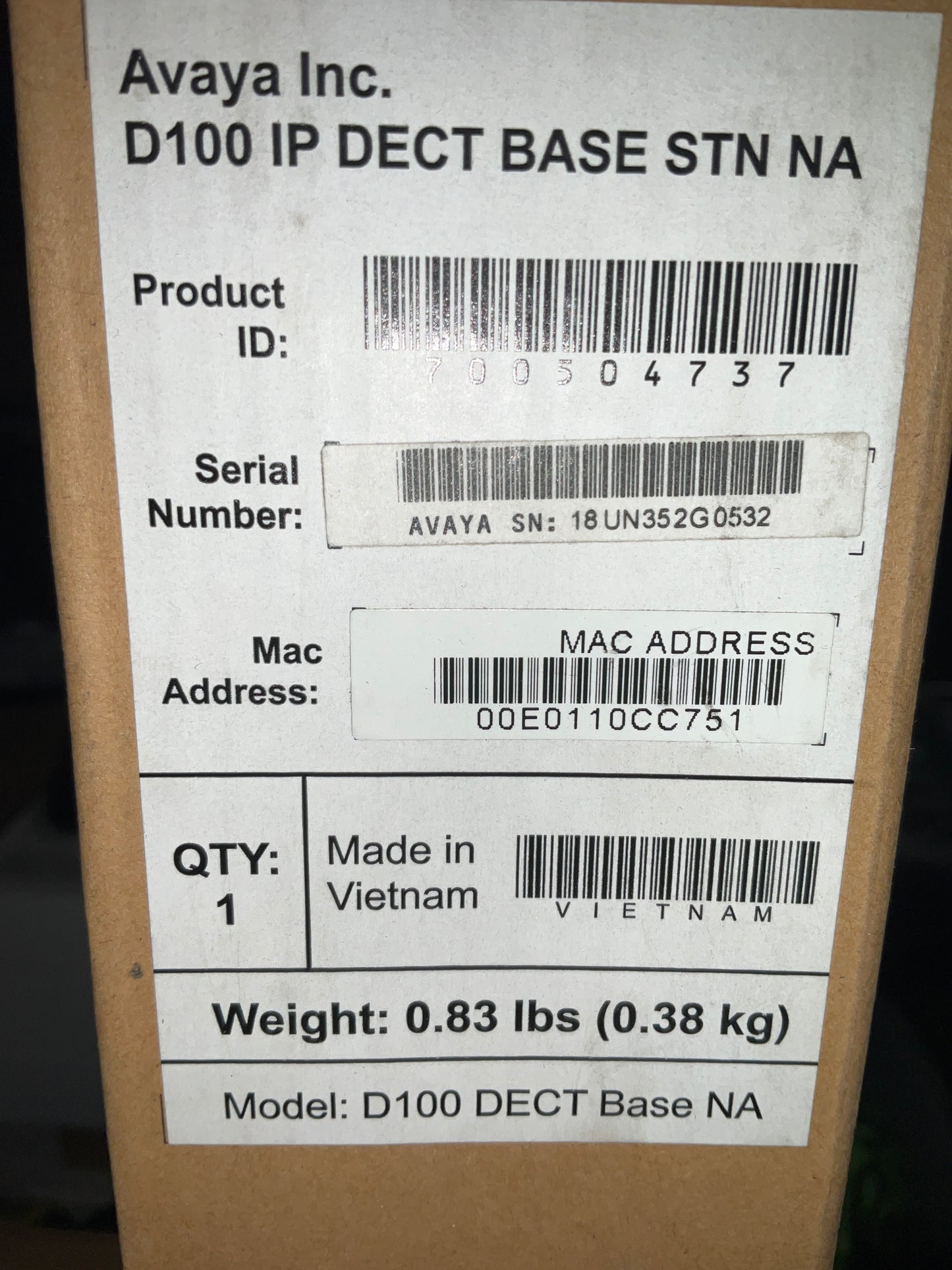 Avaya-D100-IP-DECT-Base-Station