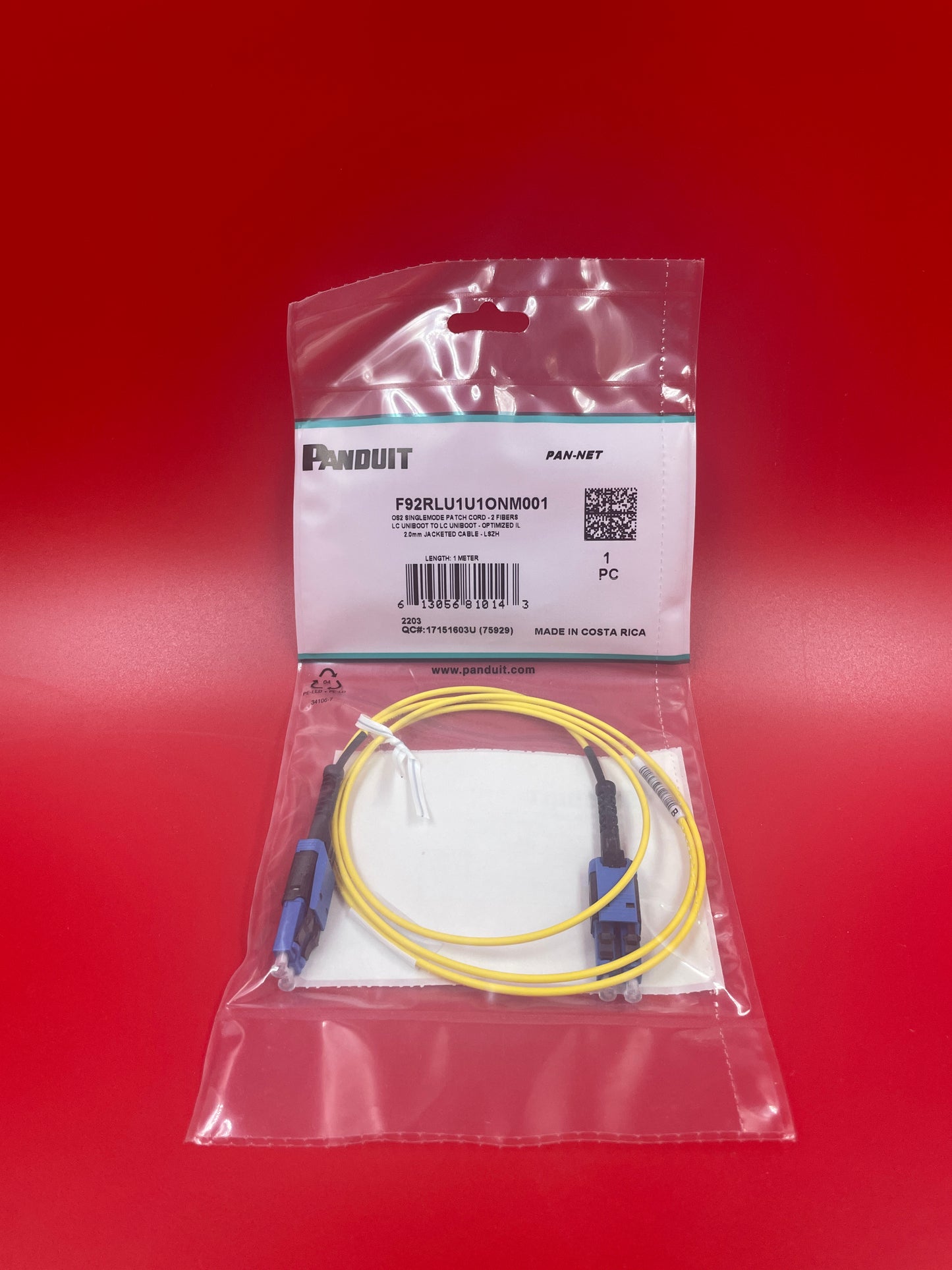 Panduit-OS2-LC-LC-Fibre-Patch-Cable--1-meter-
