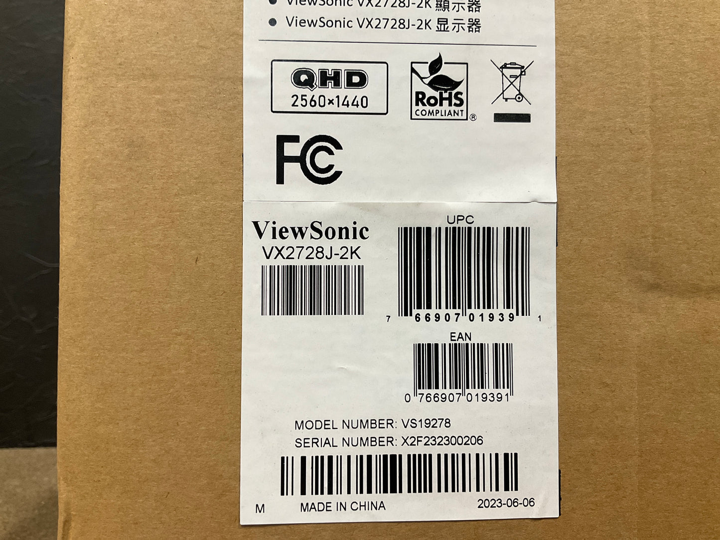 Viewsonic-VX2728J-2K-27--LED-LCD-Monitor--WQHD-