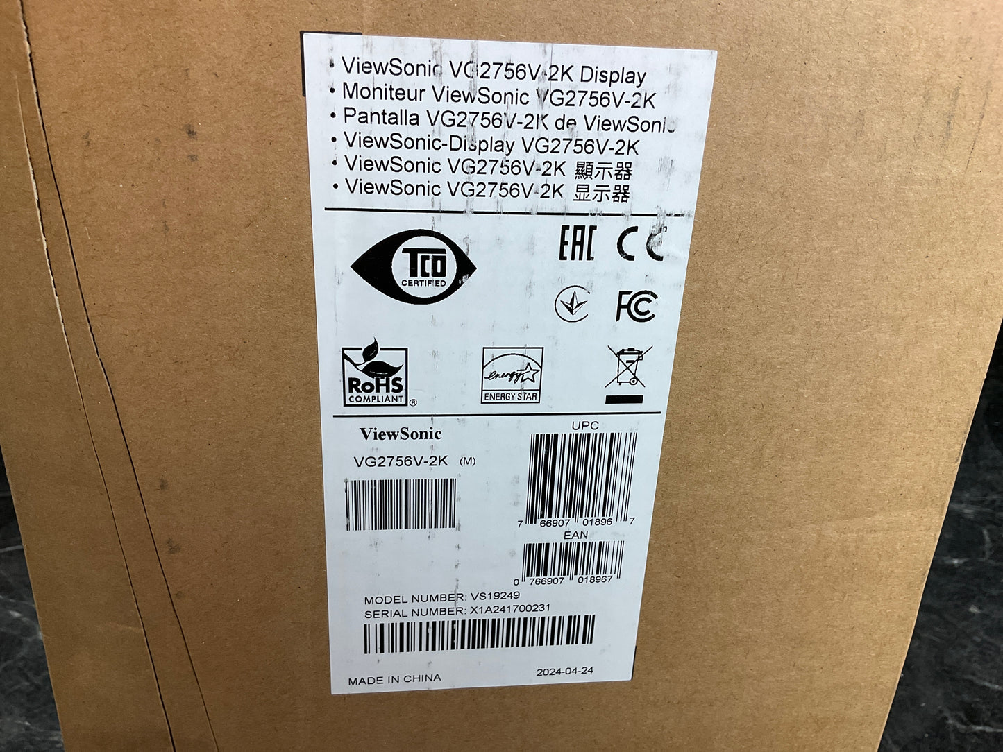 Viewsonic-VG2756V-2K-27--USB-C-Ethernet-LED-LCD-Docking-Monitor--QHD-