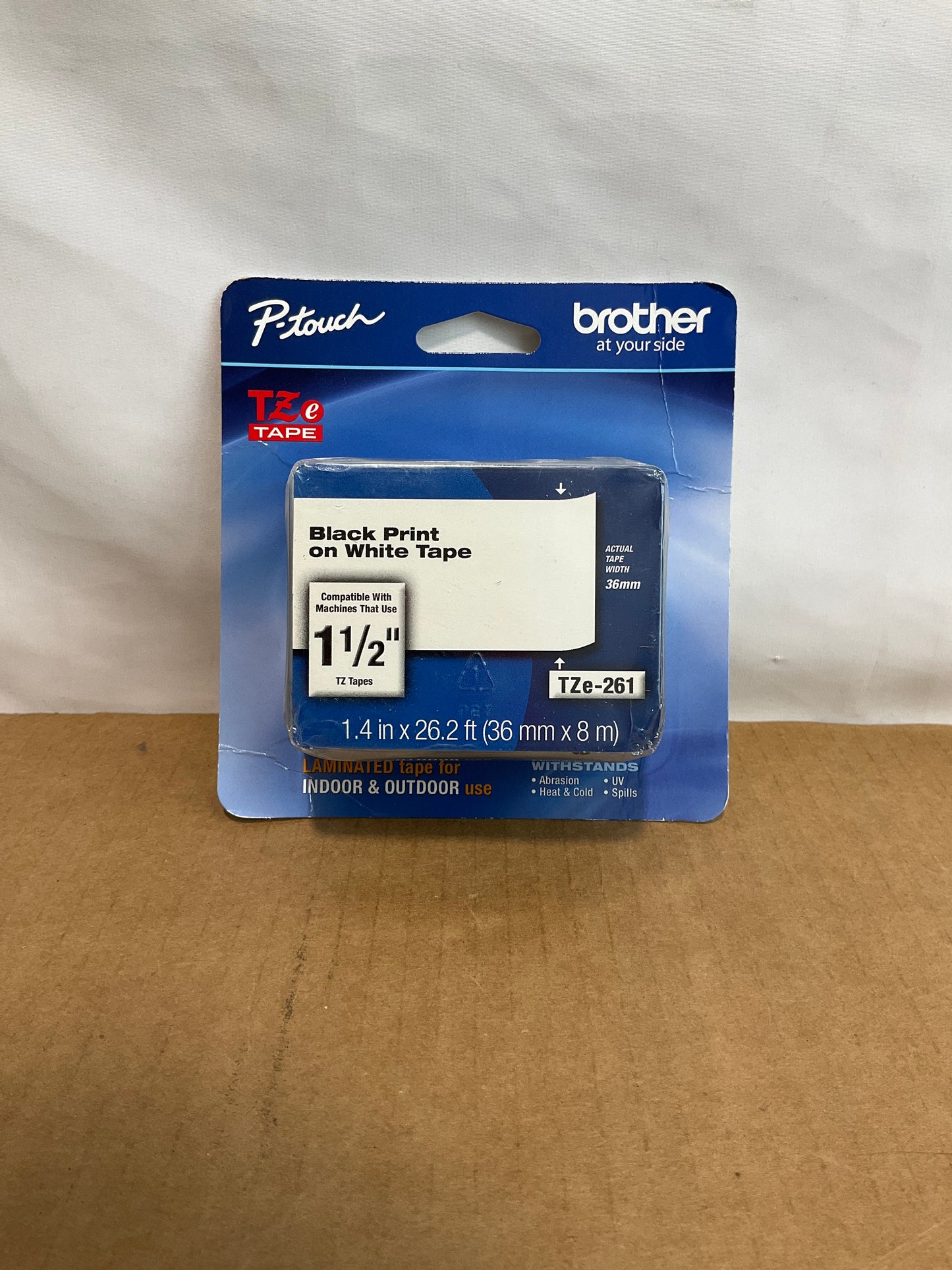 Brother-P-Touch-TZe-Adhesive-Tape-Cassette--36mm-Black-on-White-