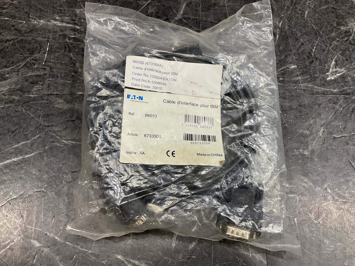 Eaton-Serial-Interface-Cable--IBM-Series,-AS-400----1-9-meters--