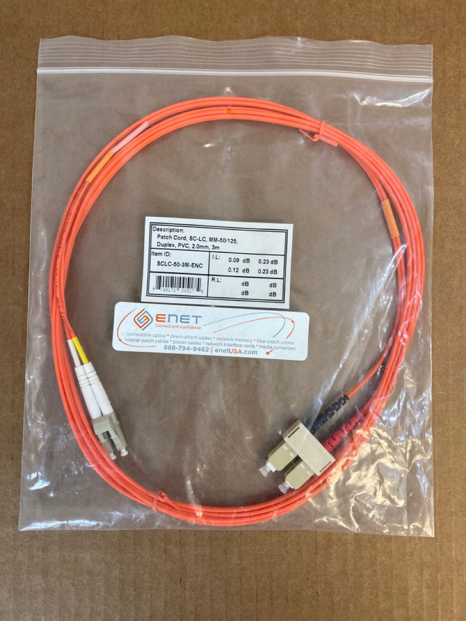 ENET-MultiMode-SC-LC-Duplex-Fibre-Patch-Cable--3-meters-