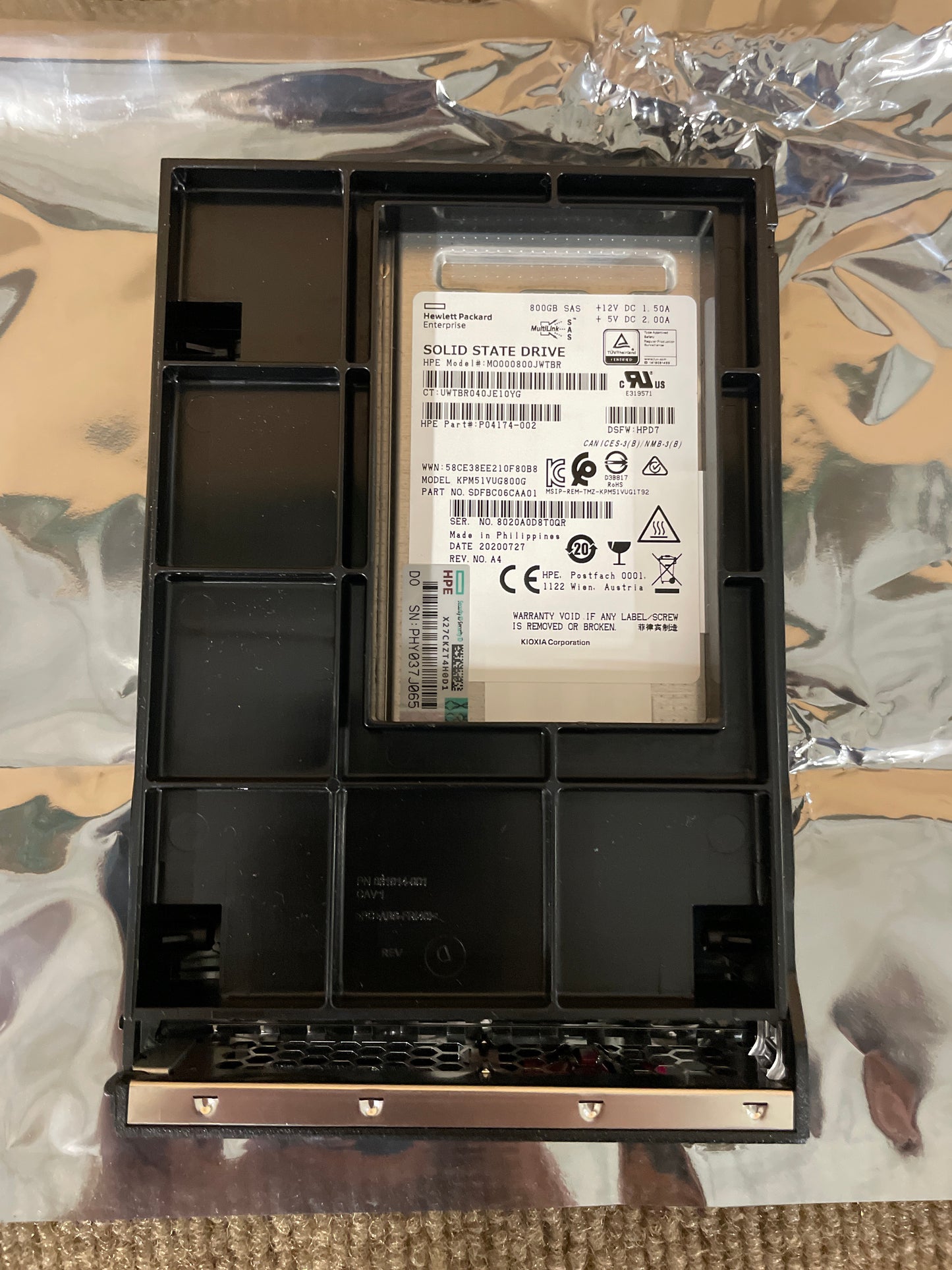 HPE-800GB-Mixed-Use-SAS3-SSD-Drive--Gen10-LFF-Hot-Swap-