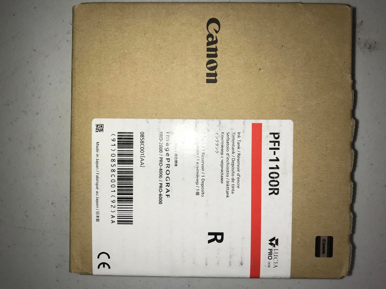 Canon-PFI-1100R-Red-Ink-Cartridge