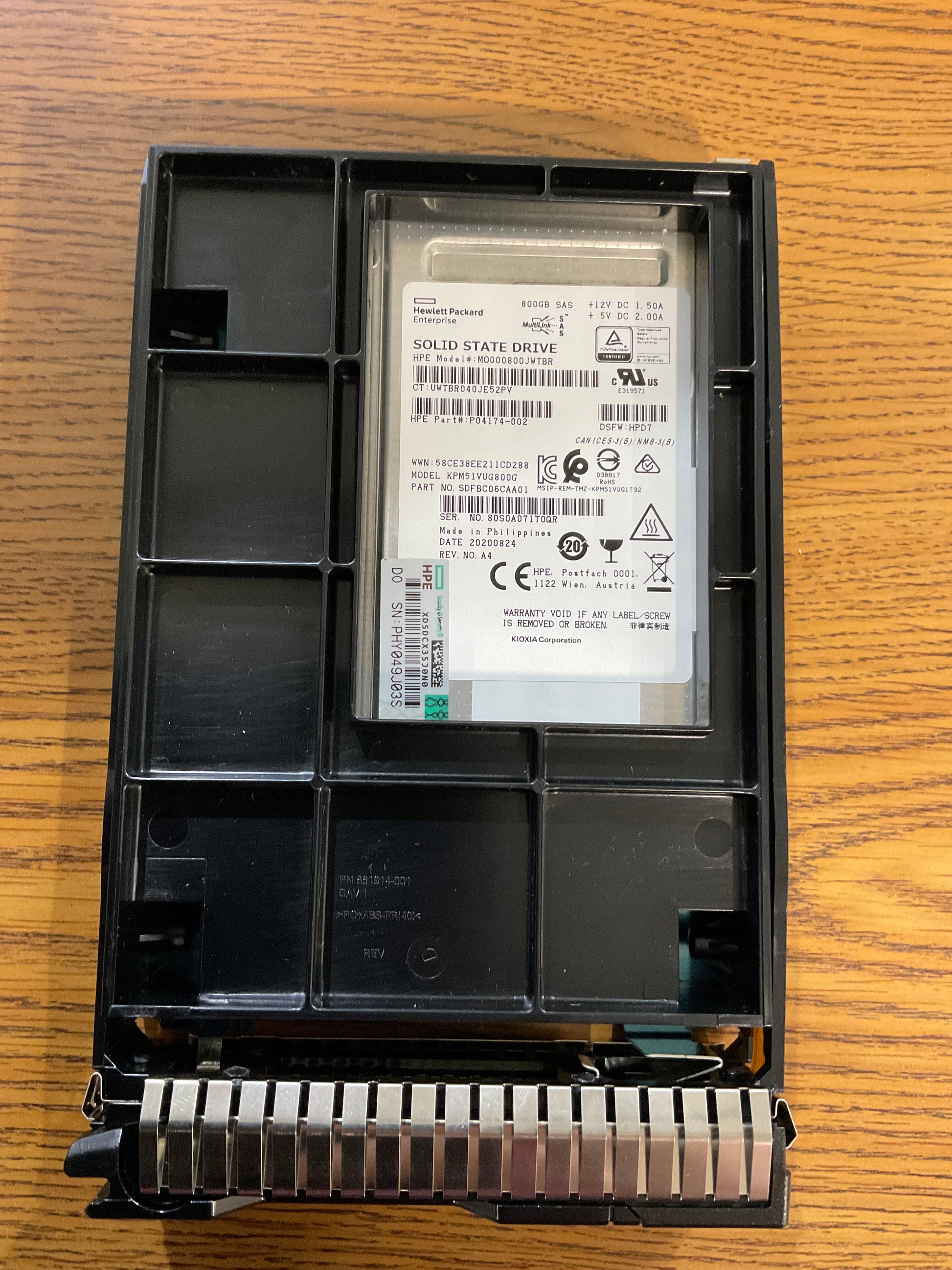 HPE-800GB-Mixed-Use-SAS3-SSD-Drive--Gen10-LFF-Hot-Swap-