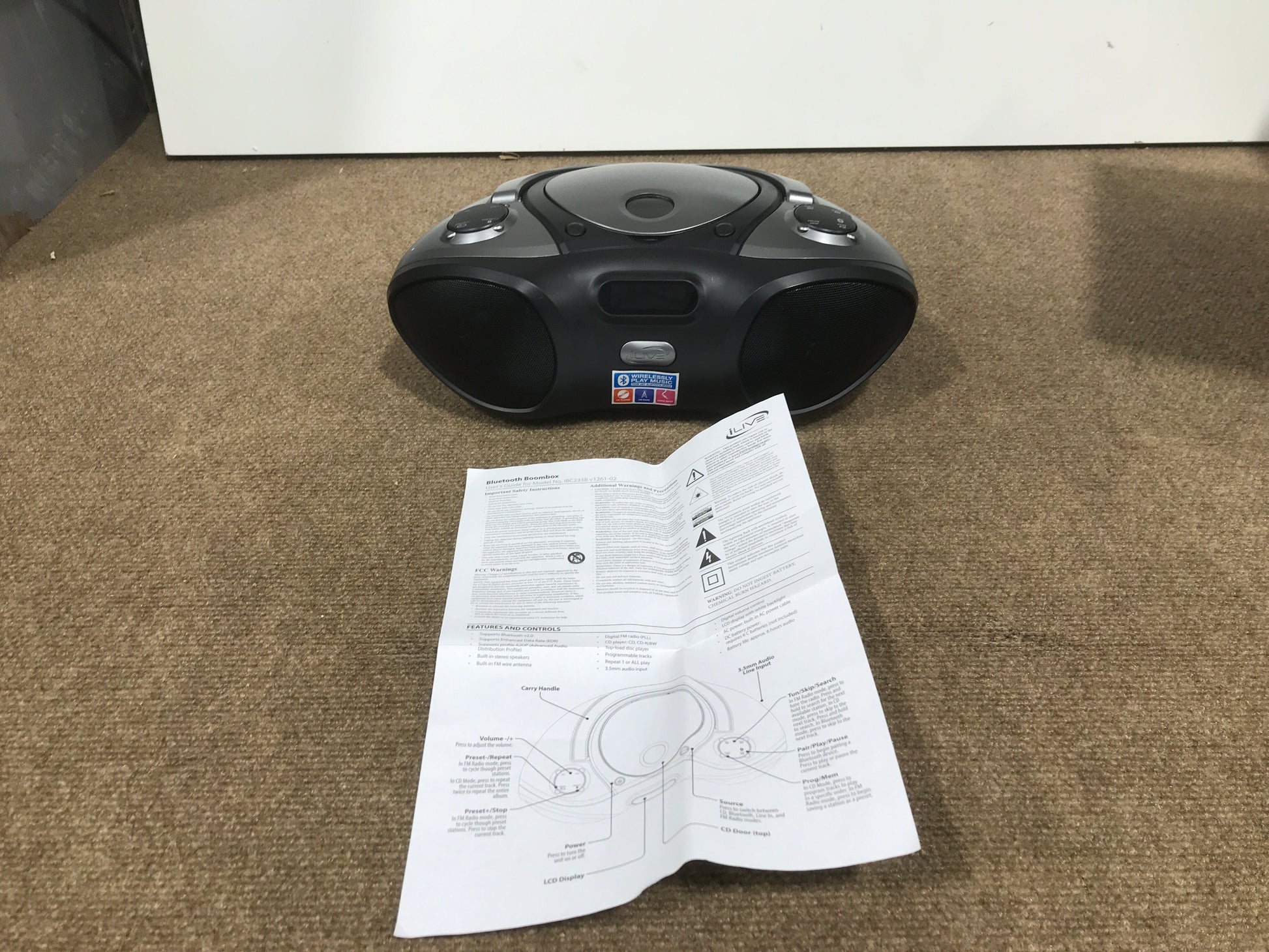 GPX-iLive-Bluetooth-Boombox