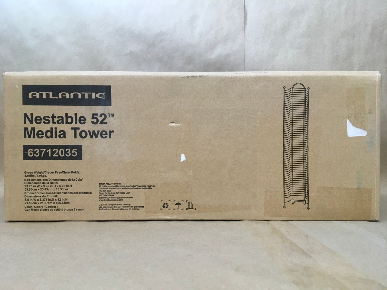 Atlantic-Technology-Nestable-DVD-Storage-Tower