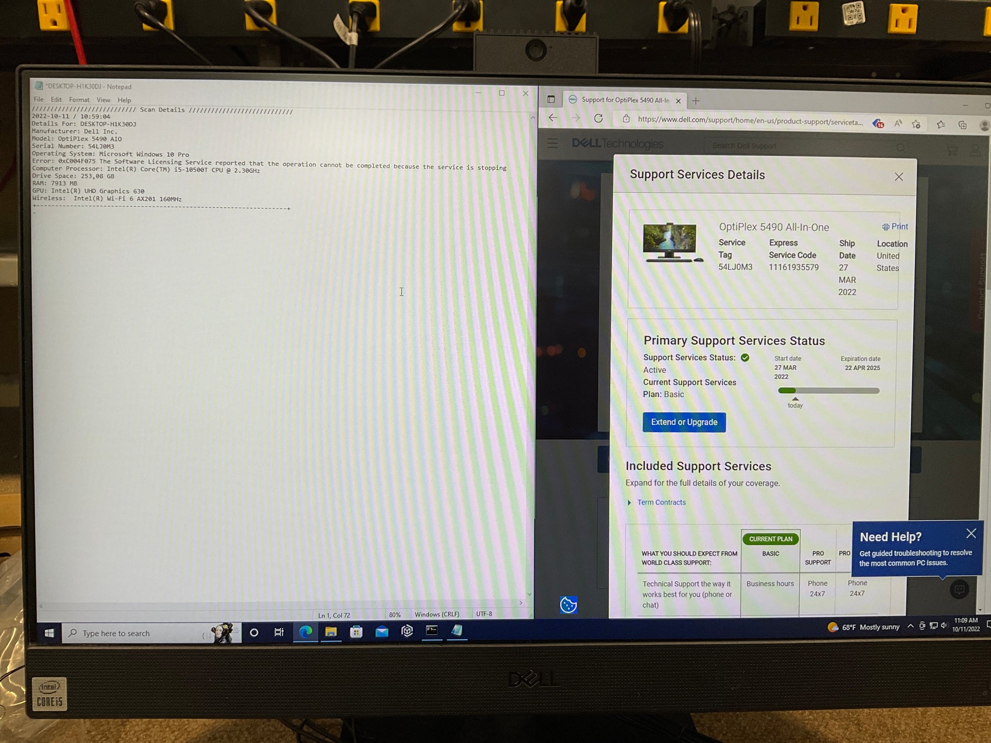 Dell-OptiPlex-5490-AiO-i5-10500T-8GB-256GB-GbE-BT5-1-WiFi6-23-8F-W10P
