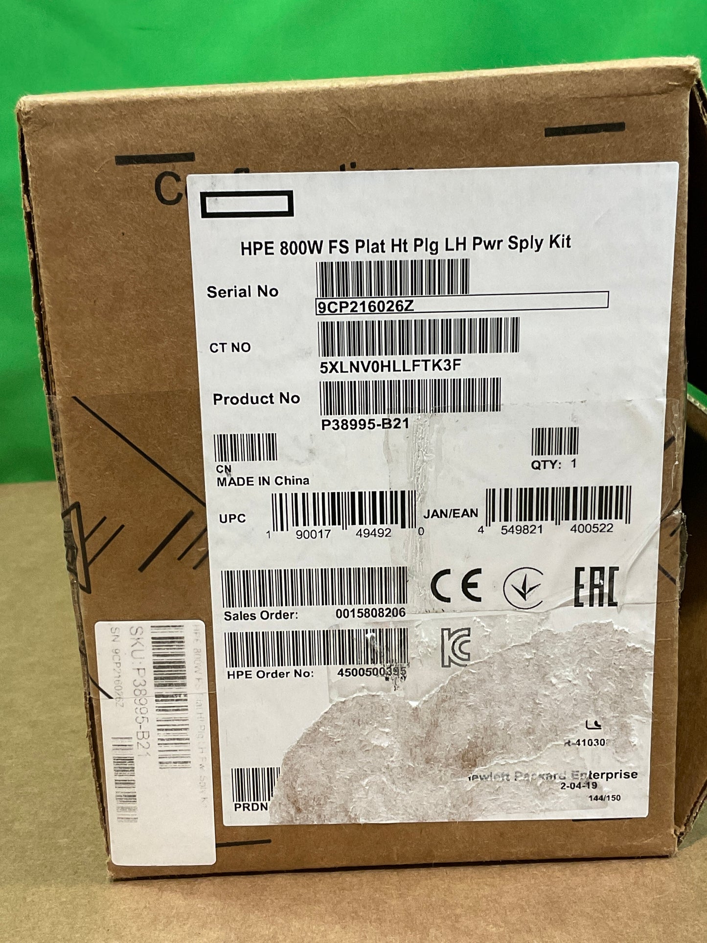 HPE-Hot-Swap-Redundant-Power-Supply--FlexSlot-230v-800-watt-