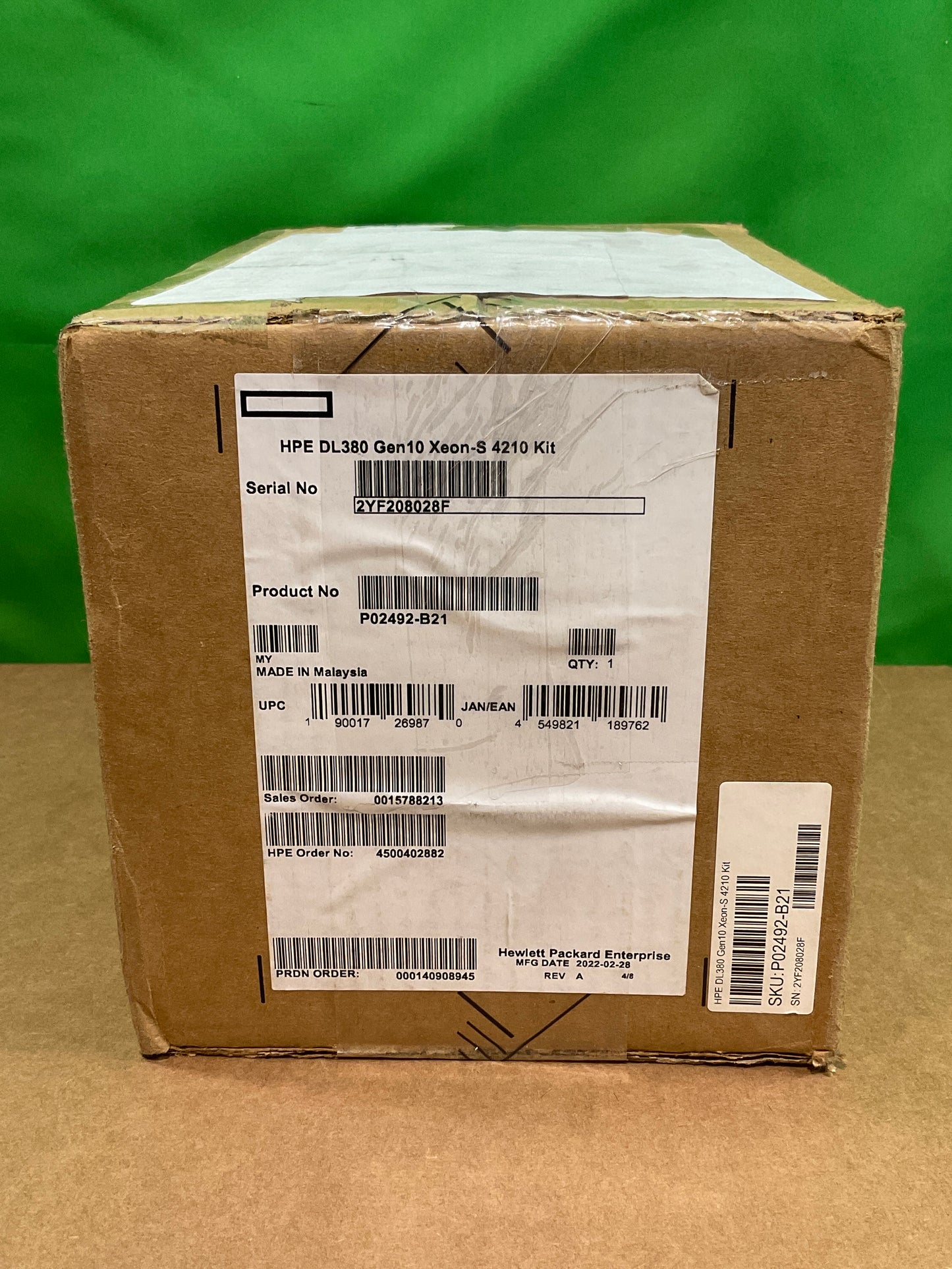 HPE-Intel-Xeon-Silver-4210-2200Mhz--13-75MB-Cache--Deca-Core-Processor--ProLiant-DL380-Gen10-