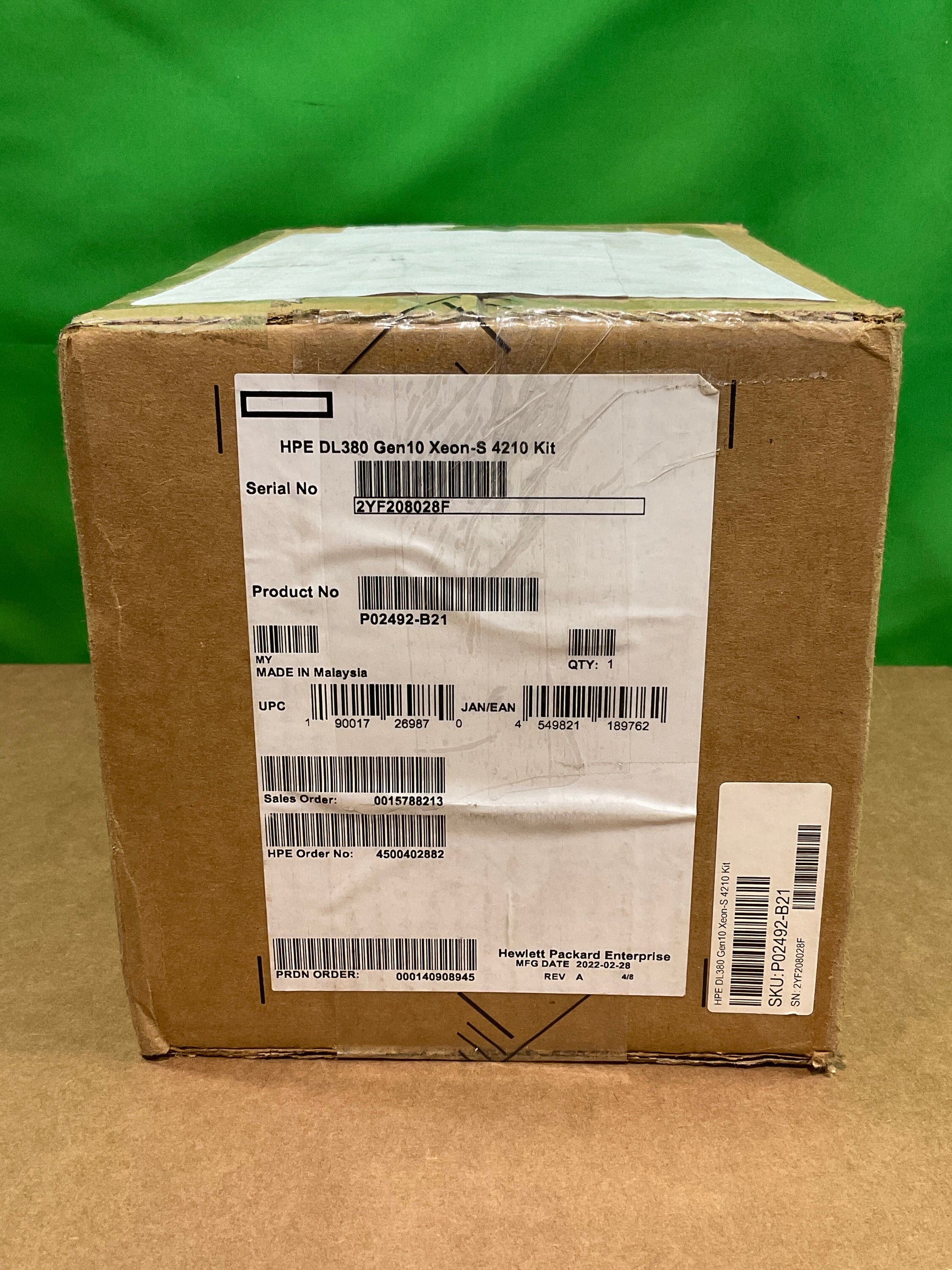 HPE-Intel-Xeon-Silver-4210-2200Mhz--13-75MB-Cache--Deca-Core-Processor--ProLiant-DL380-Gen10-