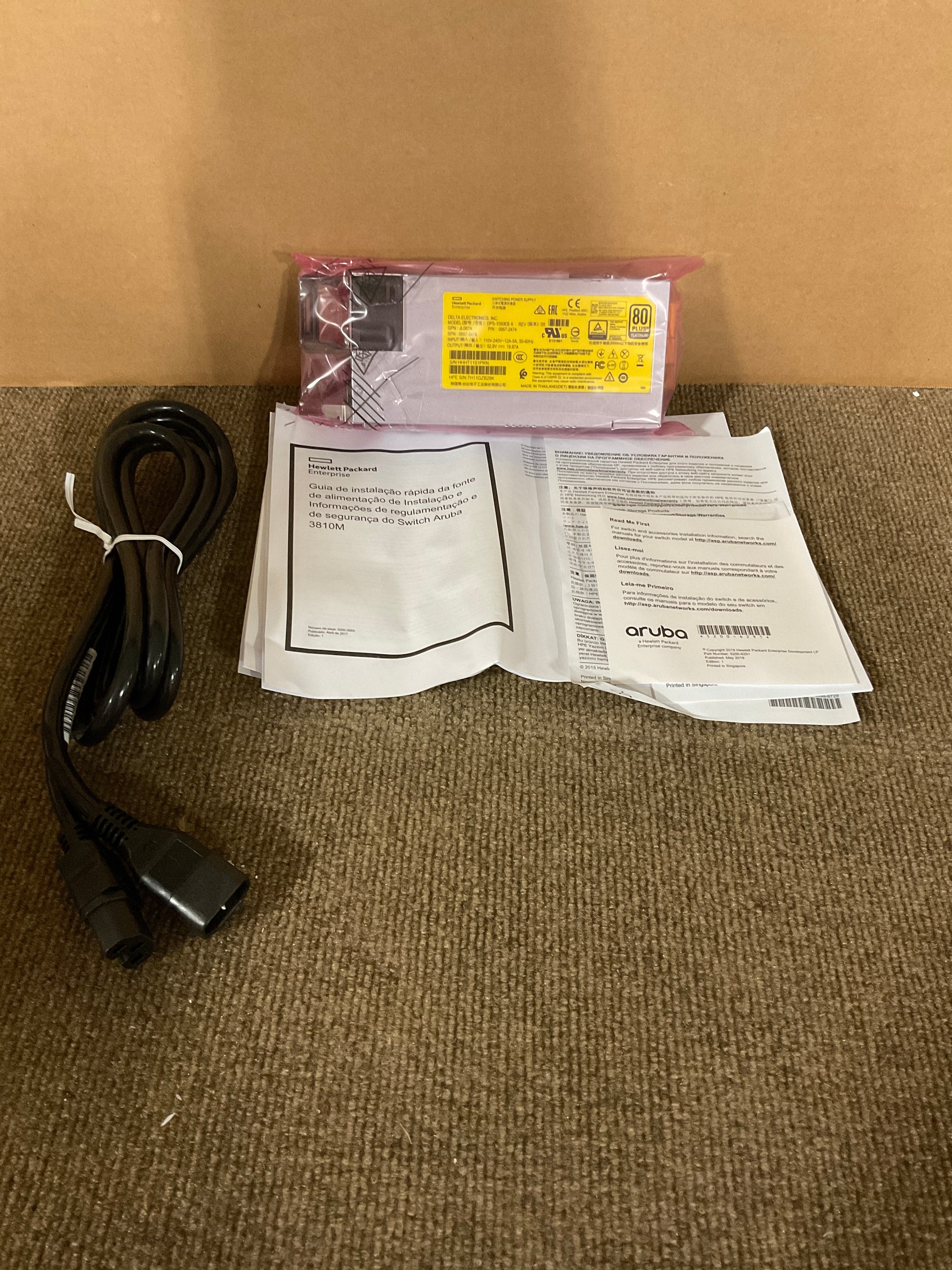 HPE-Aruba-X372-1050-watt-Redundant-Power-Supply--2930-3810-