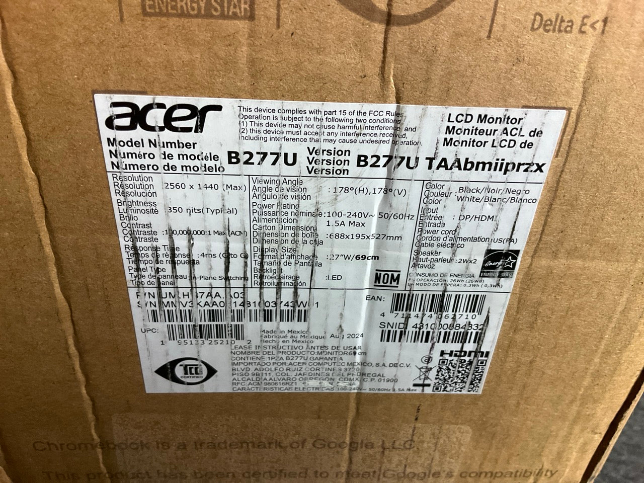 Acer-Vero-B277U-27--LED-LCD-Monitor--QHD--