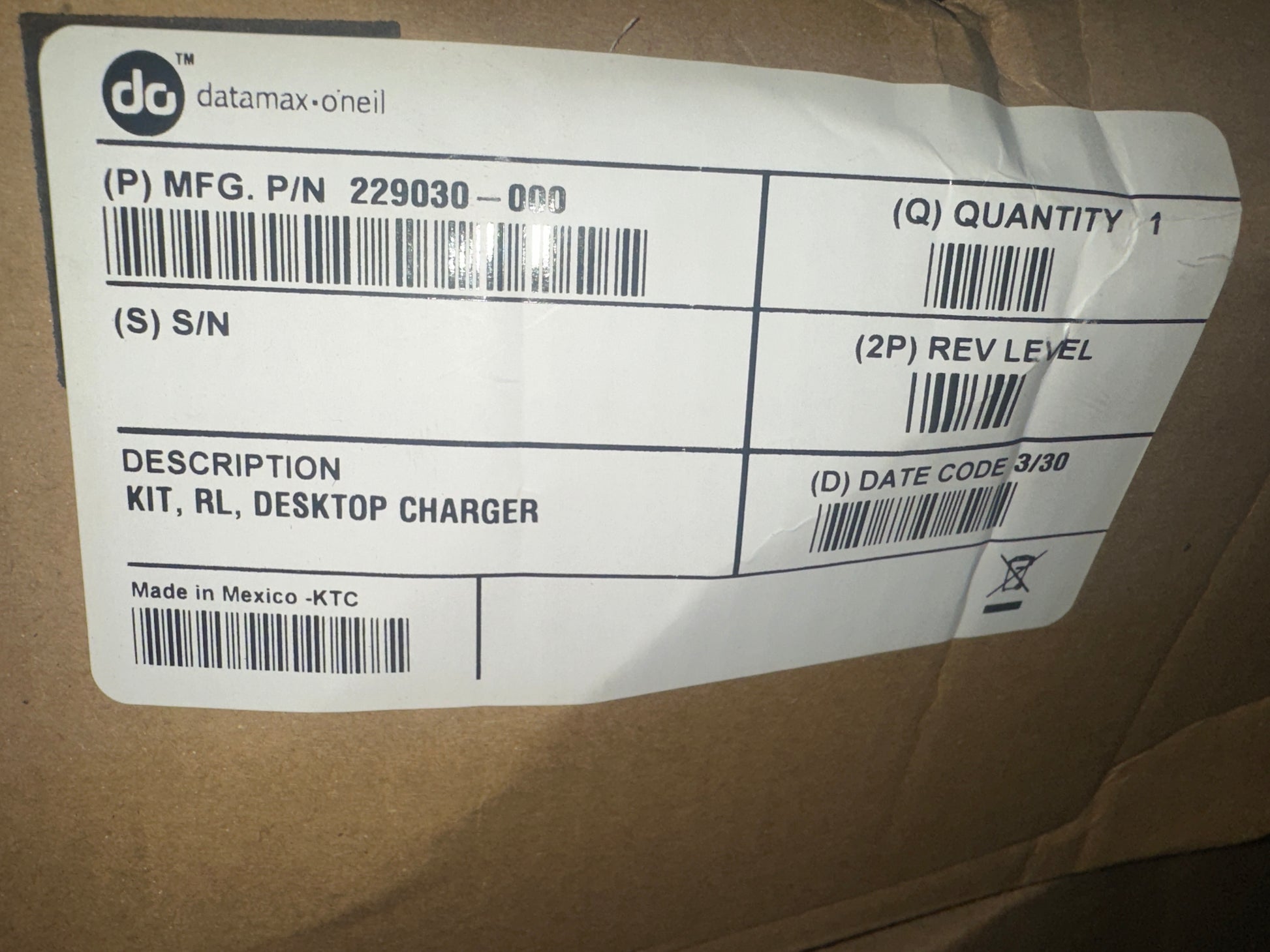 Honeywell-Datamax-Desktop-Charger--RL-Series-