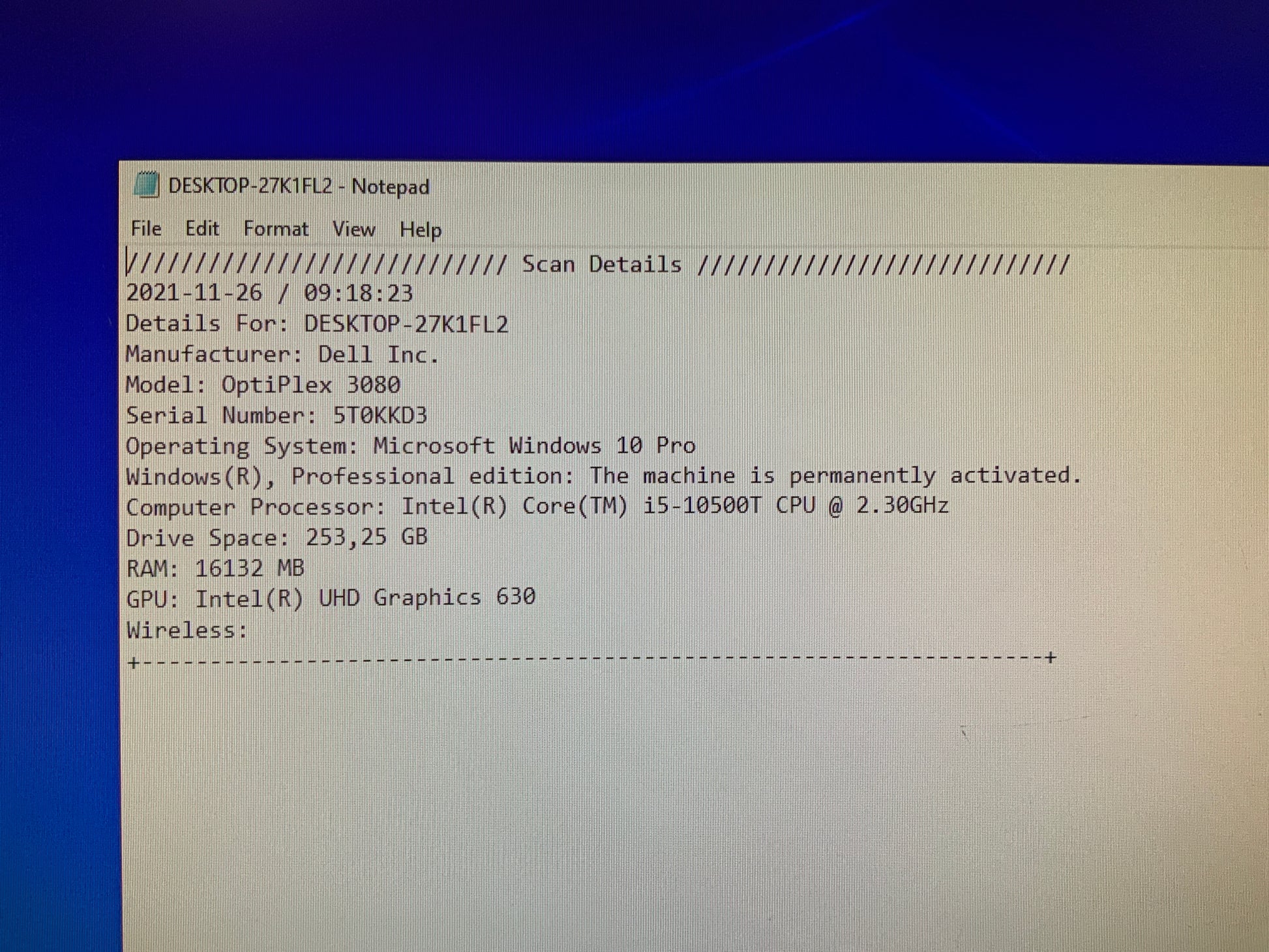 Dell-OptiPlex-3080-Micro-i5-10500T-16GB-256GB-GbE-W10P