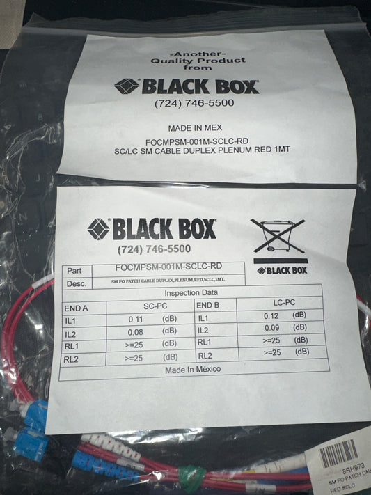 BlackBox-Single-Mode-SC-LC-Duplex-Plenum-Patch-Cable---1-meter--red-