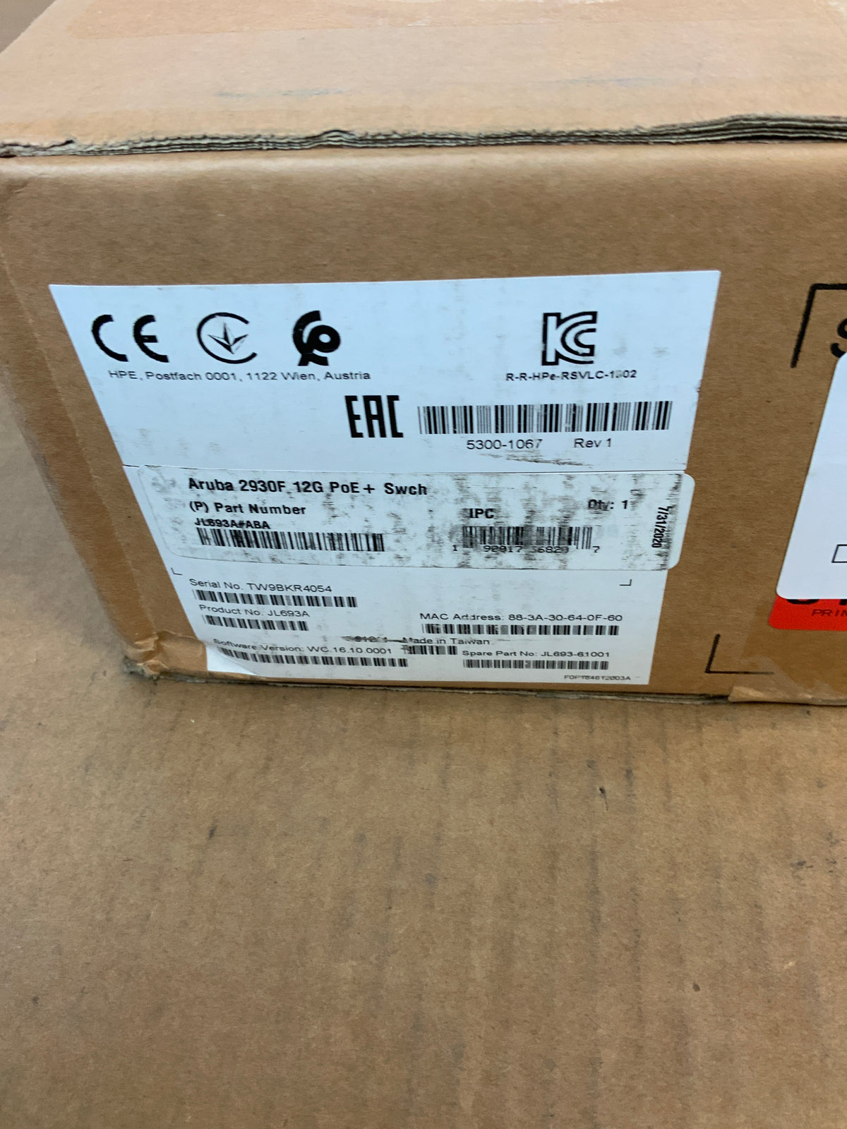 HPE-Aruba-2930F-12-port-Gigabit-PoE--Switch