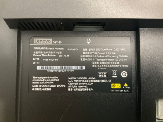 Lenovo-ThinkVision-D27-30-27--LED-LCD-Monitor--1080p-