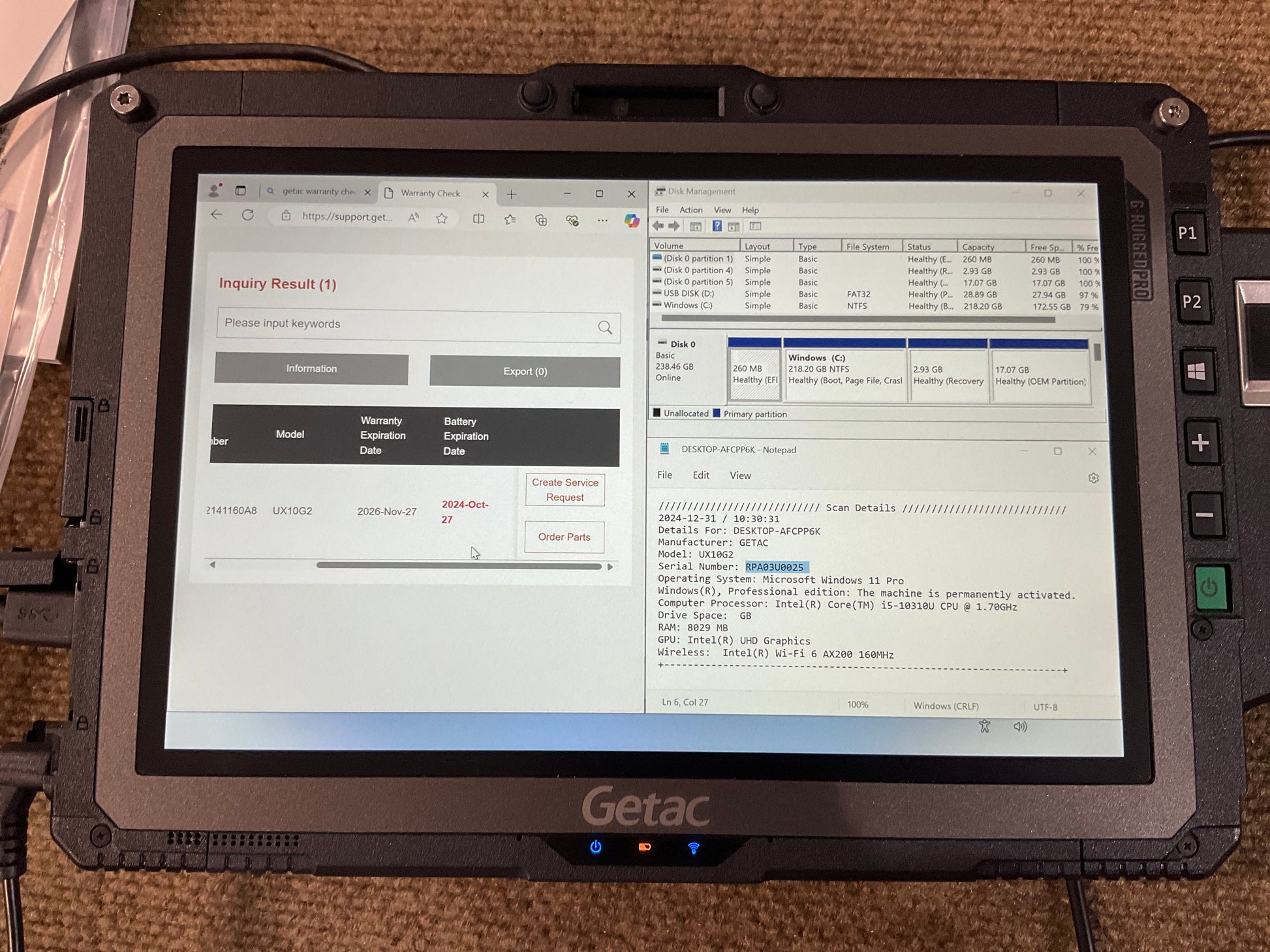 Getac-UX10-G2-i5-10310U-8GB-256GB-BT5-WiFi6-11-6WUT-W11P