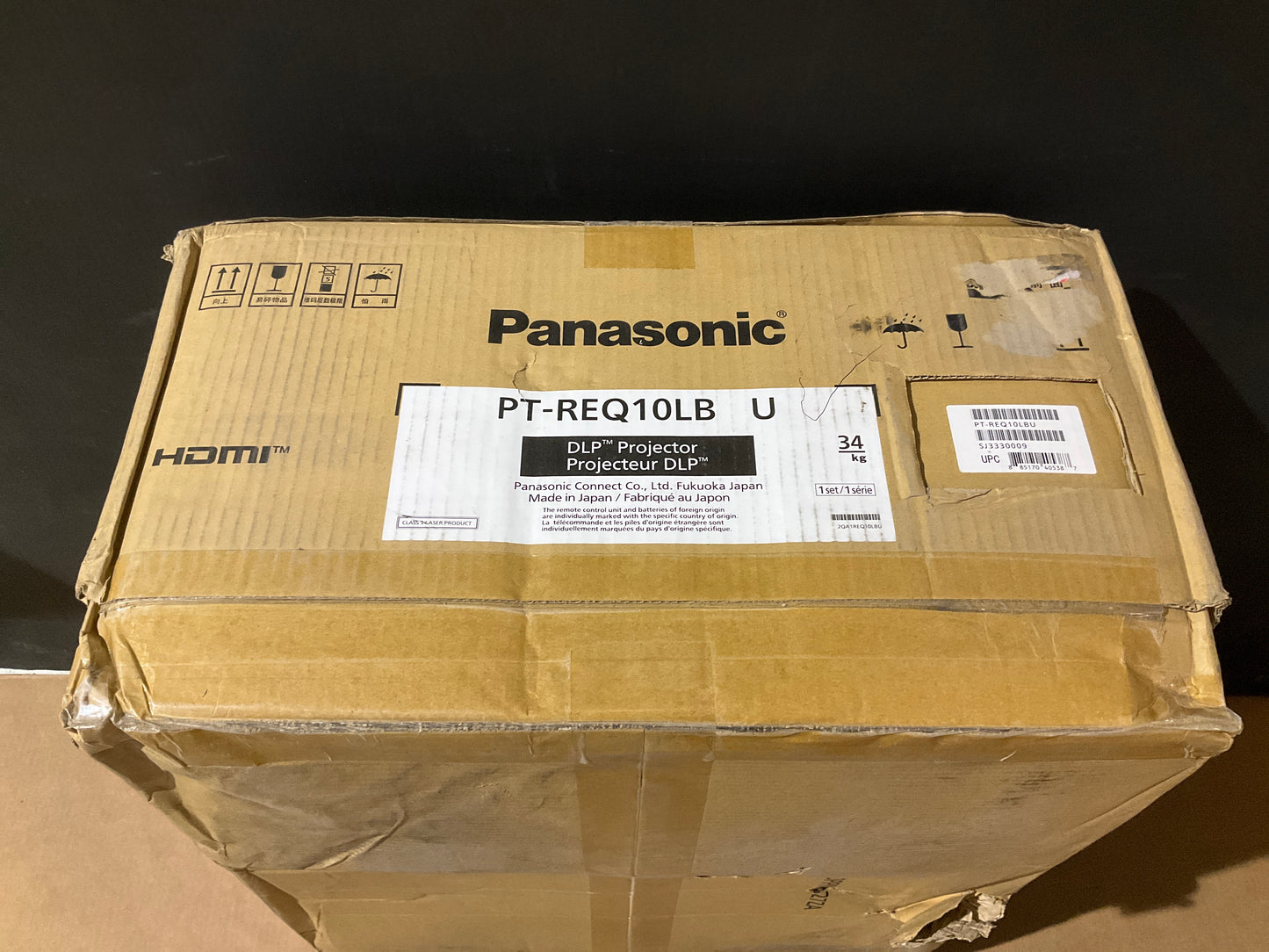 Panasonic-PT-REQ10L-DLP-Projector--10000-lumens---4K---no-lens---black-
