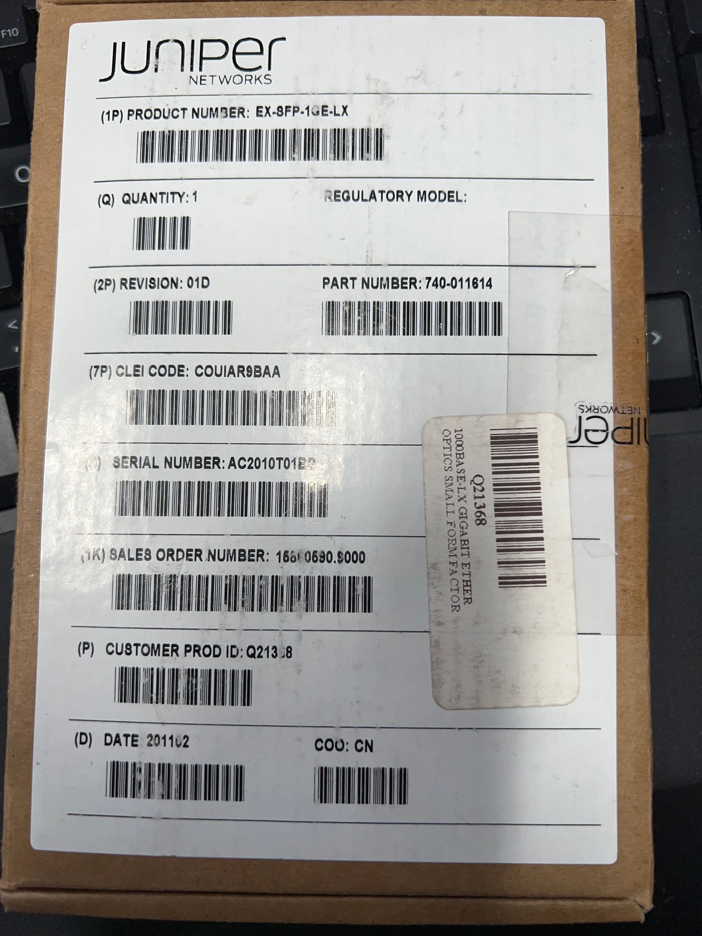 Juniper-Networks-1000-Base-LX--LC--SFP-Transceiver