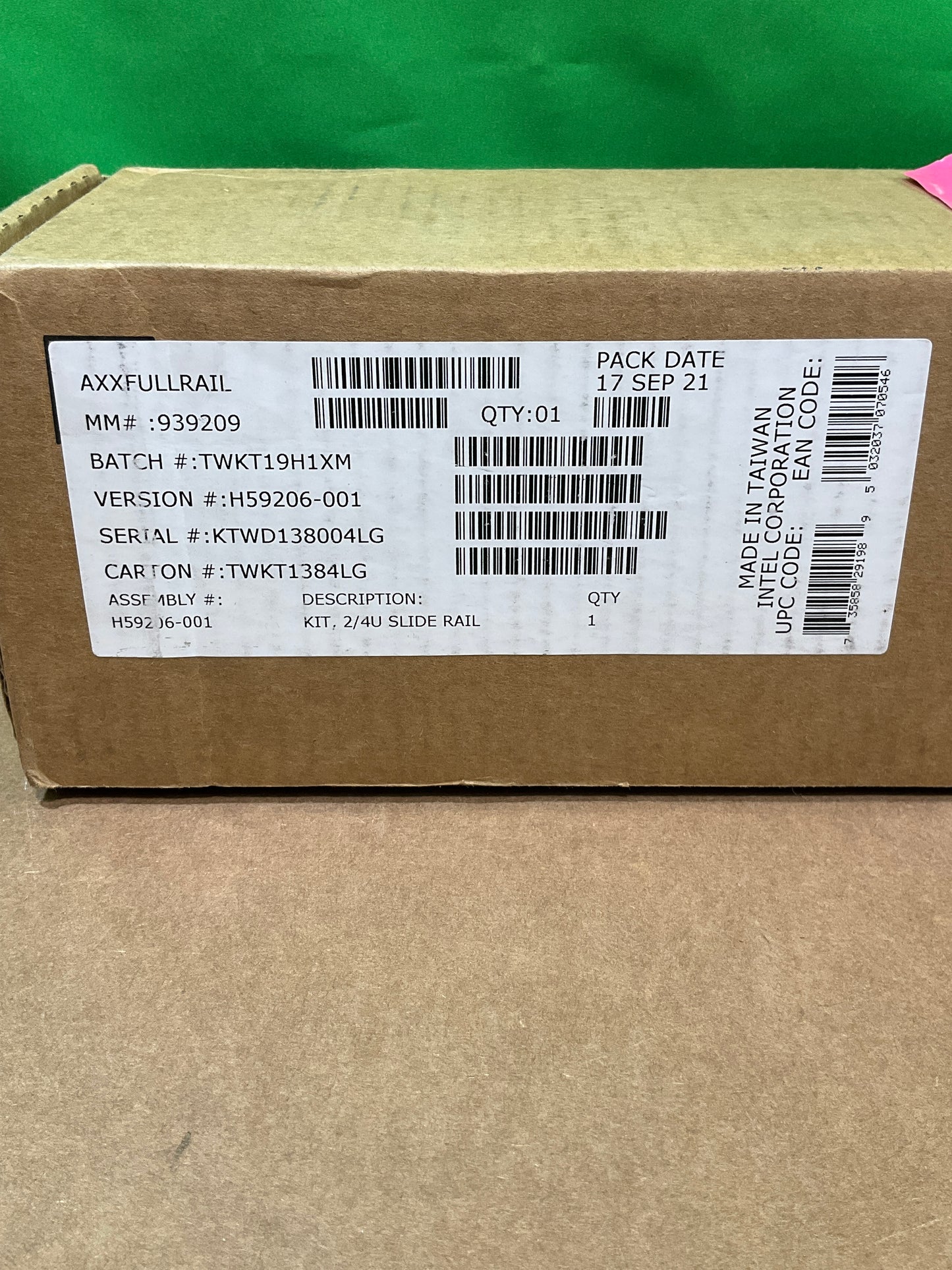 Intel-Sliding-Rack-Rail-Kit