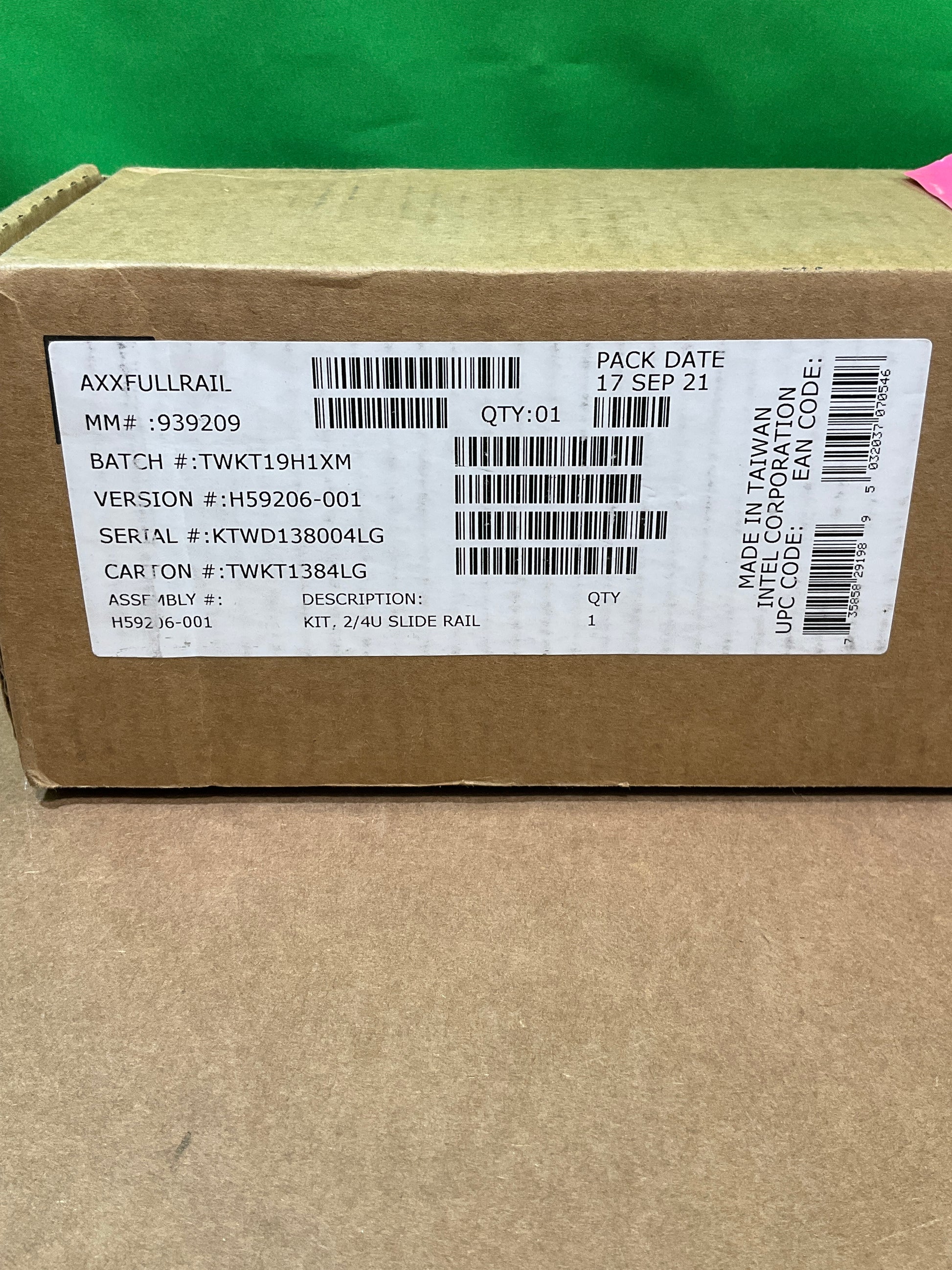 Intel-Sliding-Rack-Rail-Kit