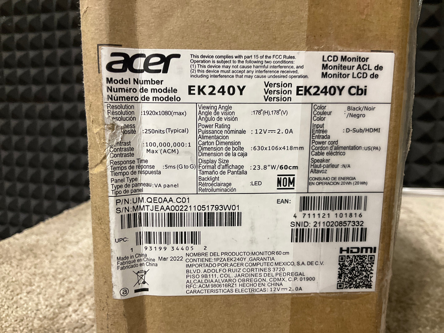 Acer-EK240YCbi-23-8--LED-LCD-Monitor--1080p-