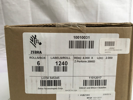 Zebra-Z-Perform-2000D-Labels--4-x2-----1240-per-roll--6-rolls-