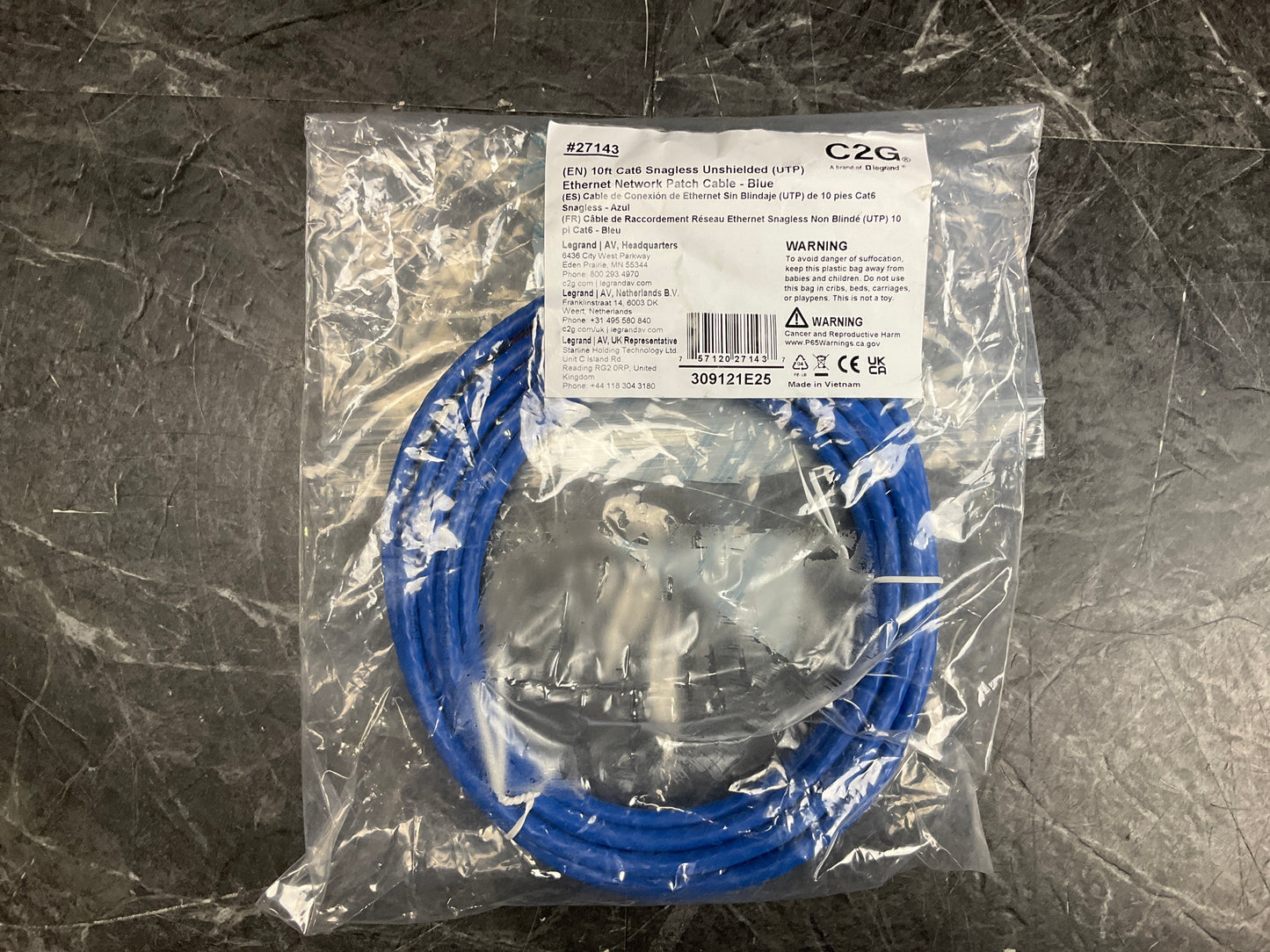 CTG-Cat6-Snagless-Utp-Cable--10-FT,-Blue-