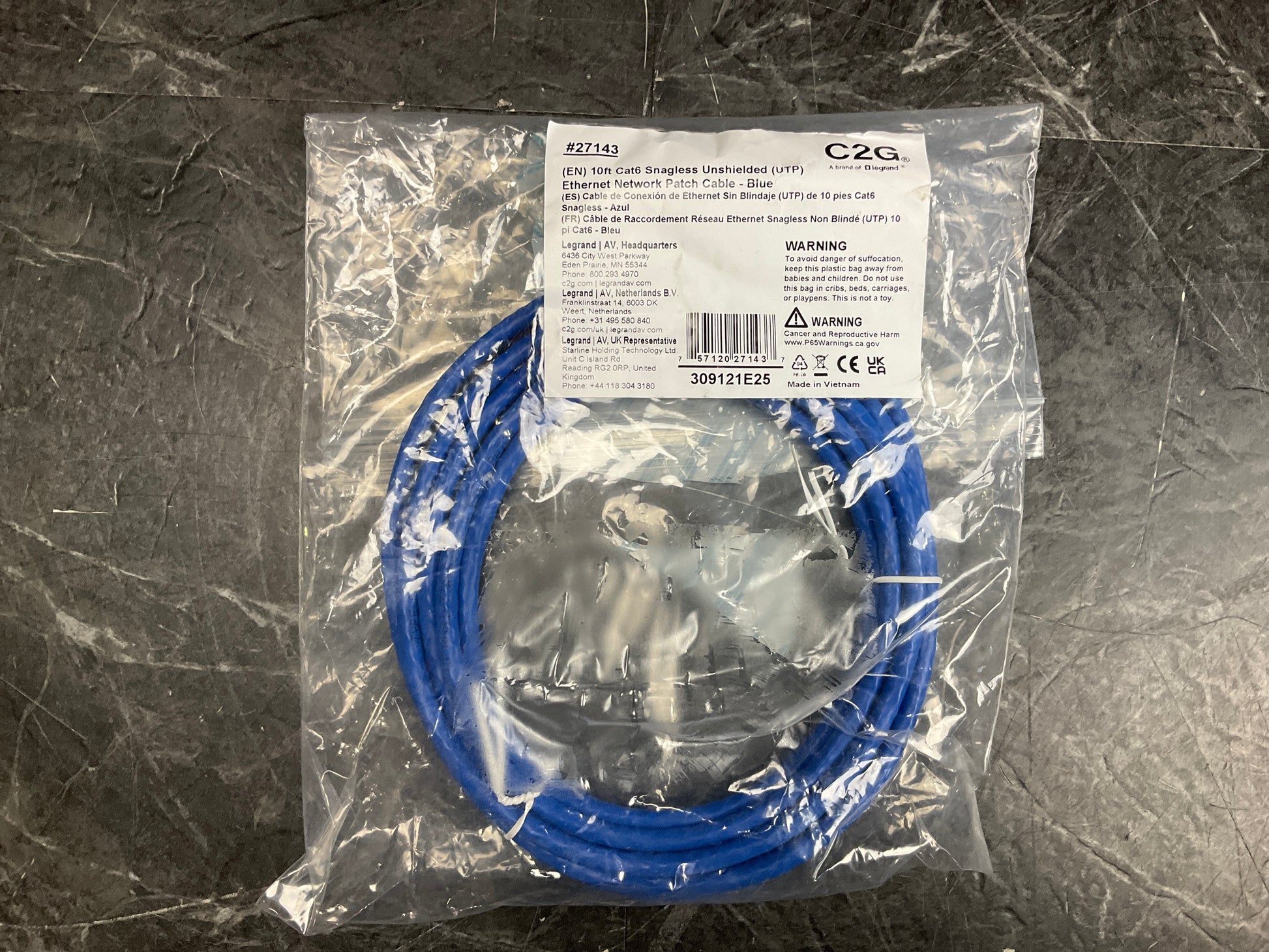 CTG-Cat6-Snagless-Utp-Cable--10-FT,-Blue-