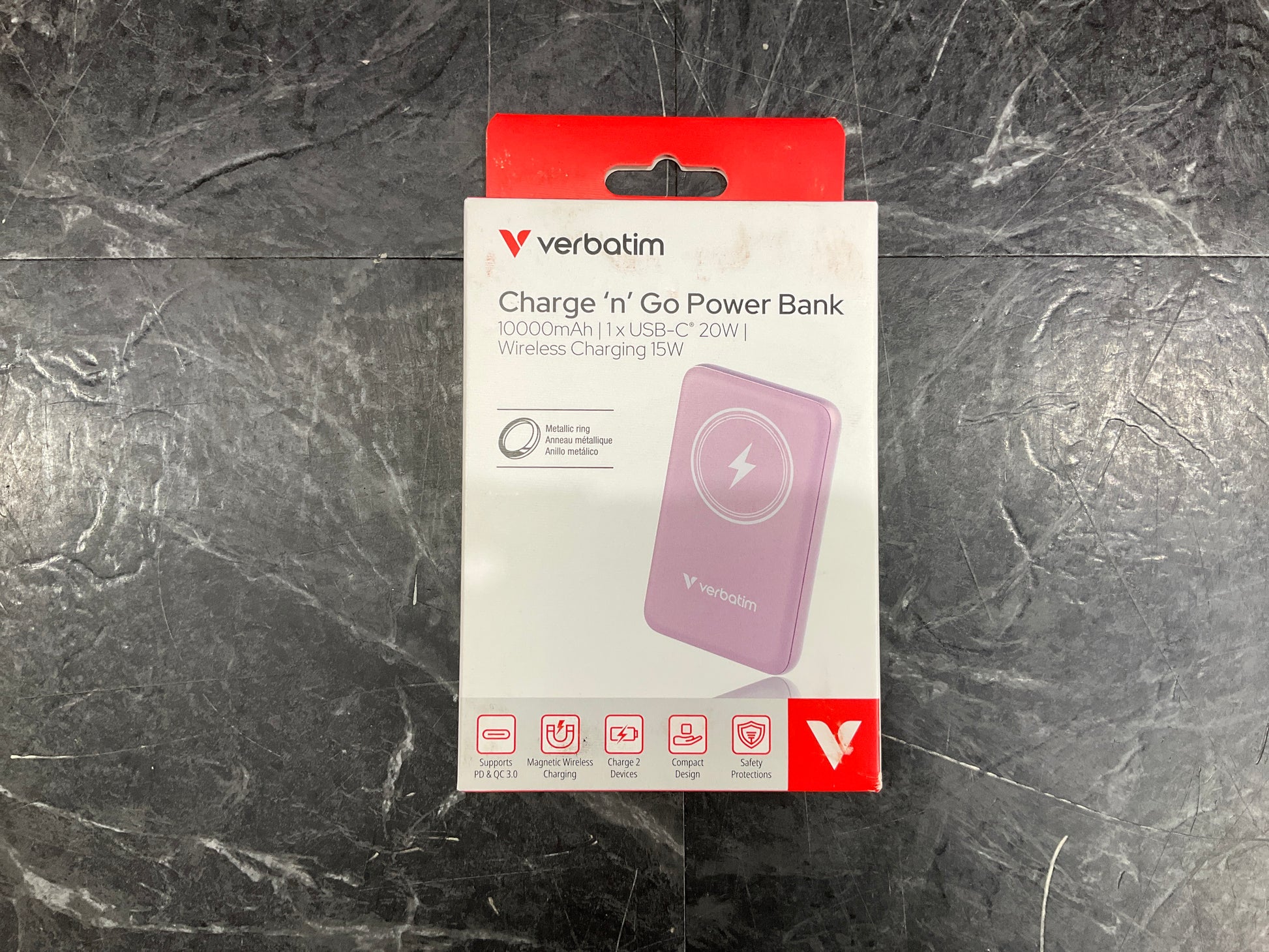 Verbatim-Charge-n-Go-Magnetic-Wireless-Power-Bank--pink-