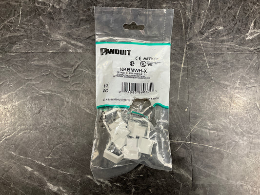 Panduit-Netkey-Blank-Insert--10-Pcs,-White-
