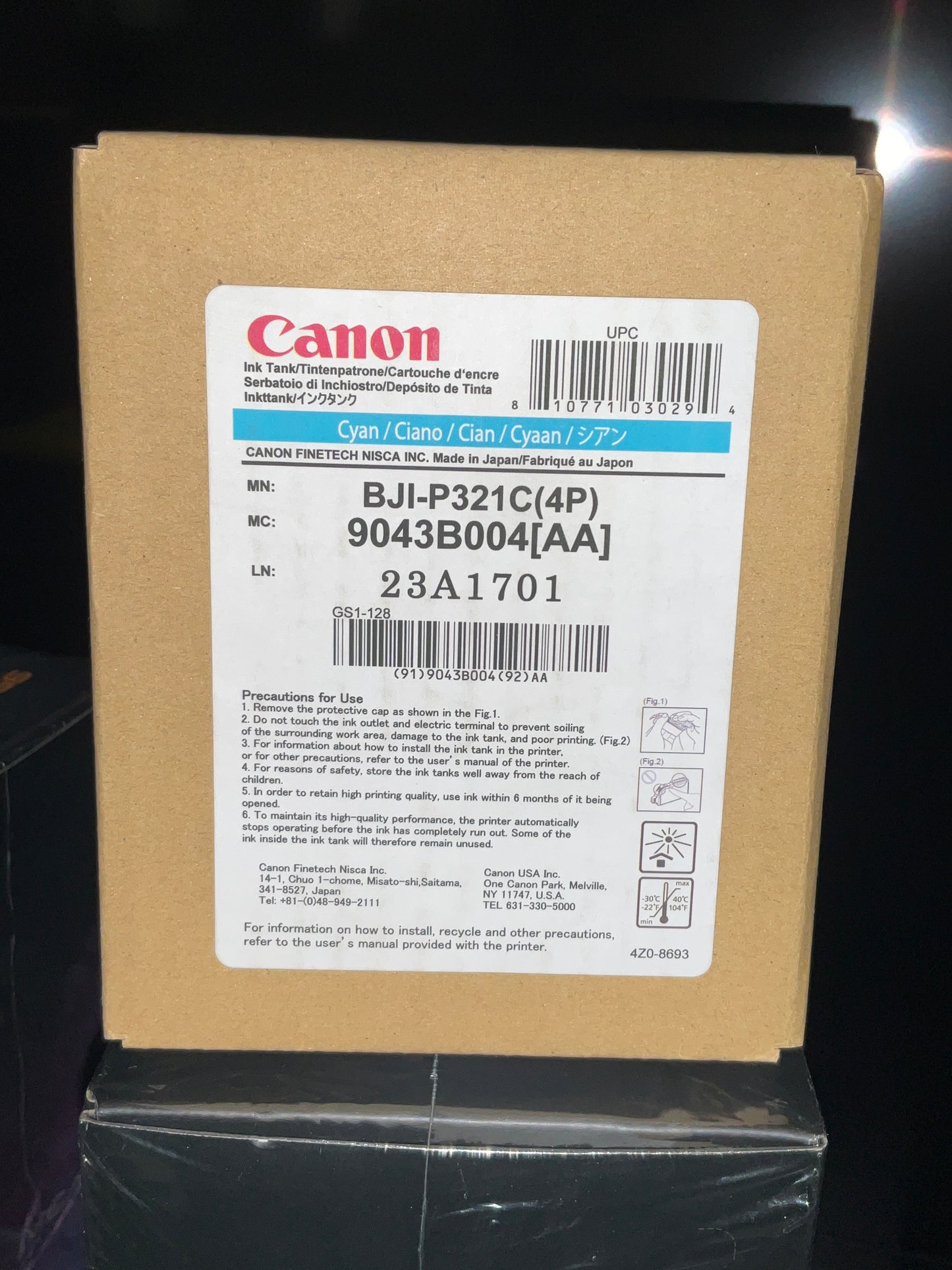Canon-BJI-P321C-Cyan-Ink-Tank--4-pack-