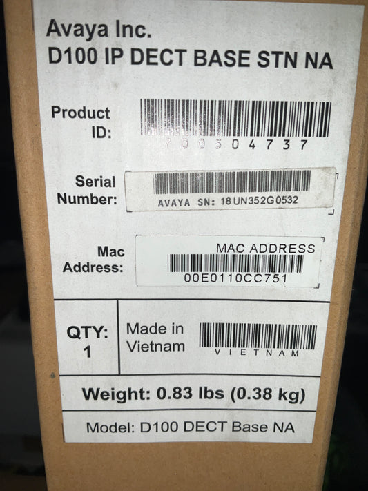 Avaya-D100-IP-DECT-Base-Station