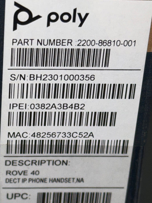 Poly-Rove-40-DECT-Handset