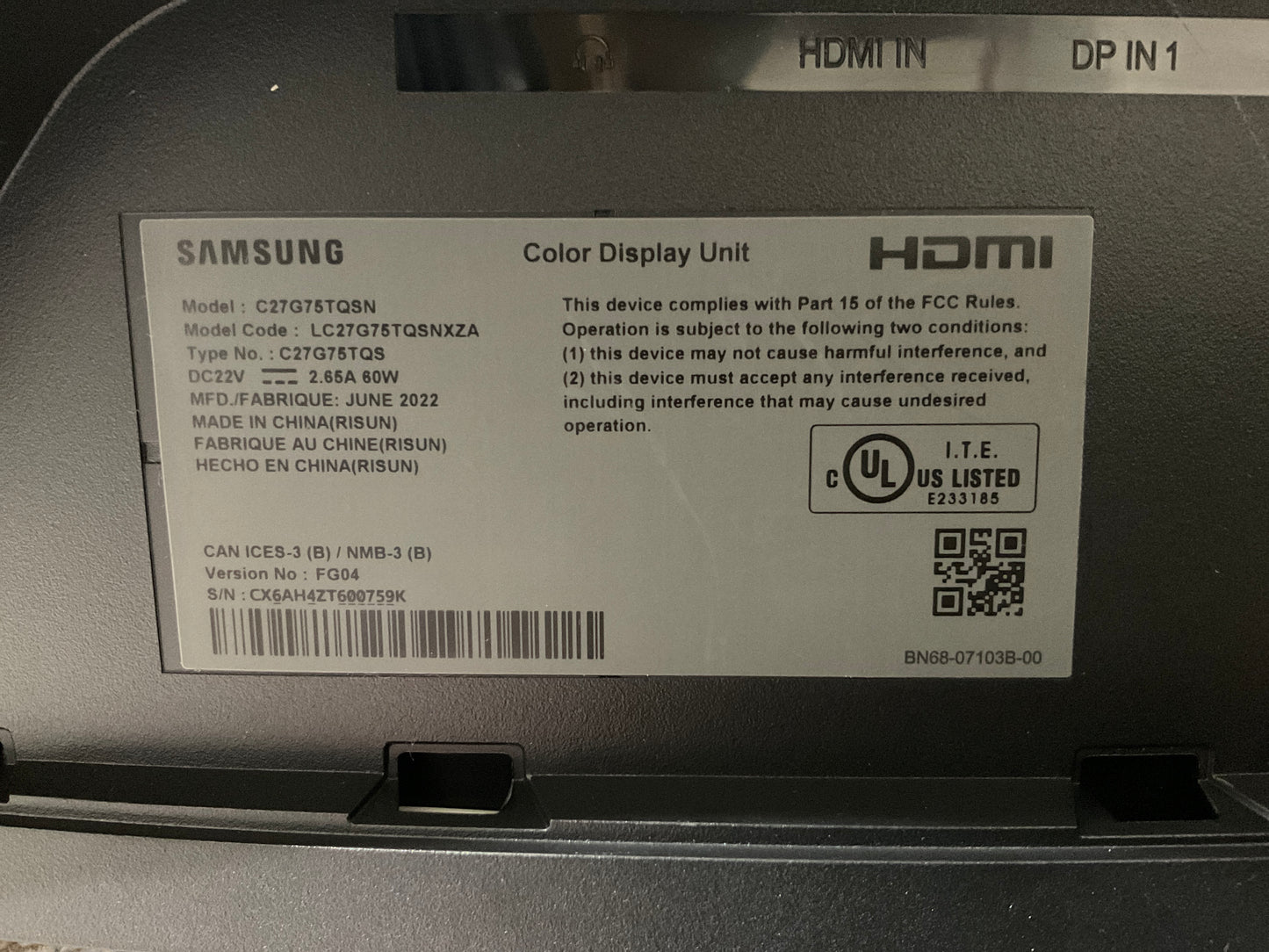 Samsung-Odyssey-G7-27--Curved-LED-LCD-Monitor--WQHD-