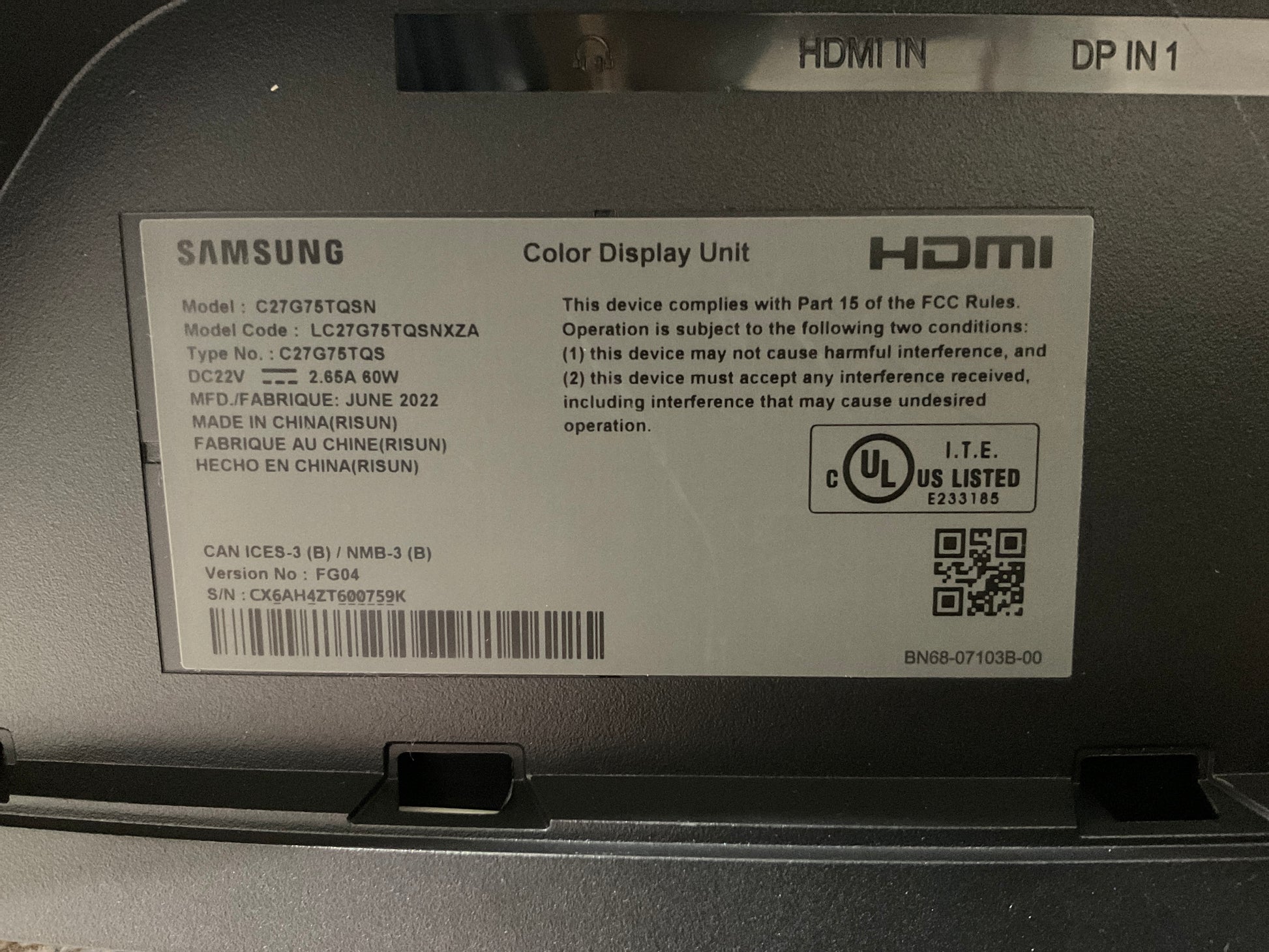 Samsung-Odyssey-G7-27--Curved-LED-LCD-Monitor--WQHD-