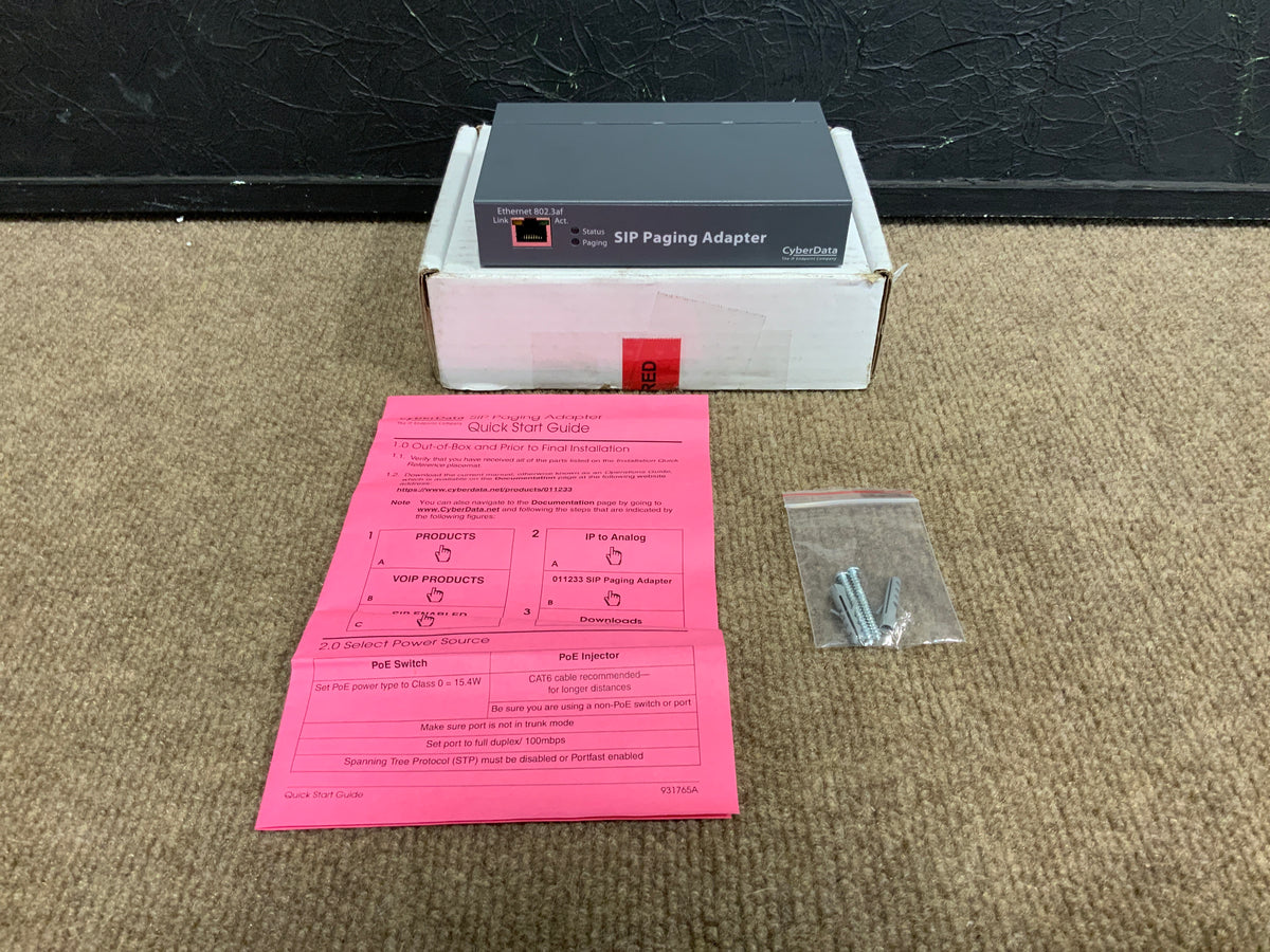 CyberData-VoIP-SIP-Paging-Adapter